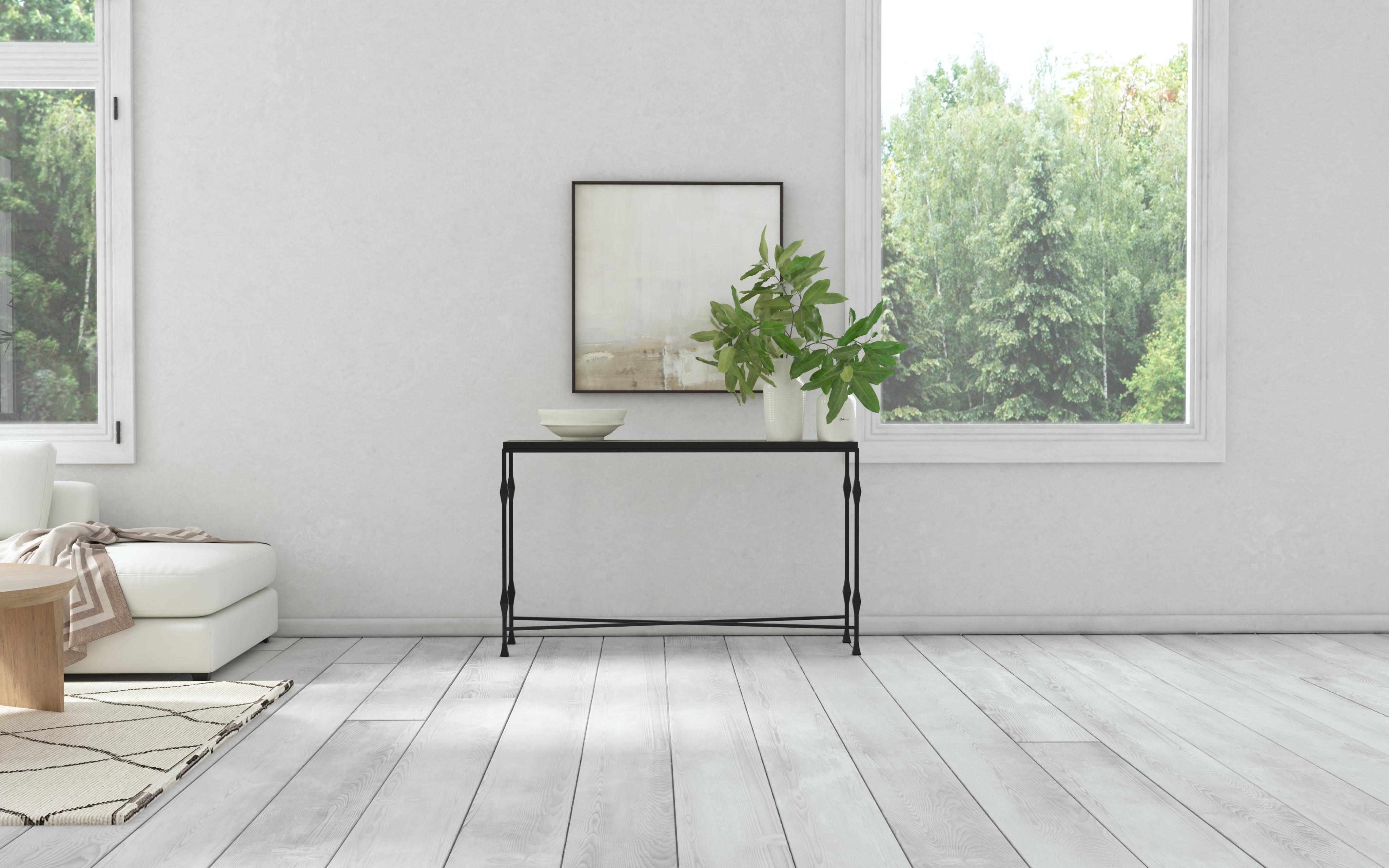 Hooker Furniture Commerce & Market Metal-Wood Console Table in Black