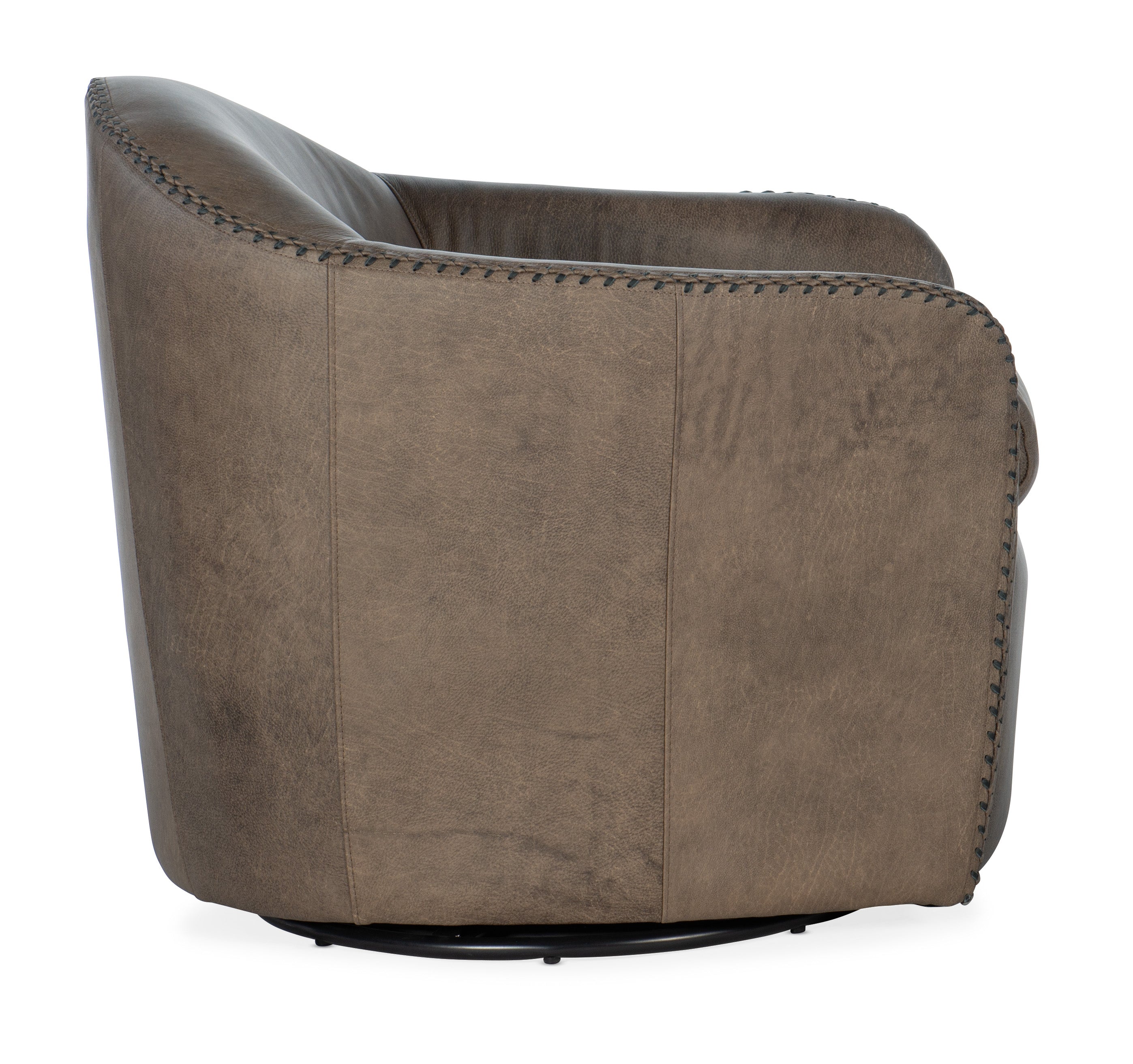 Hooker Furniture Roper Swivel Club Chair in Light Brown