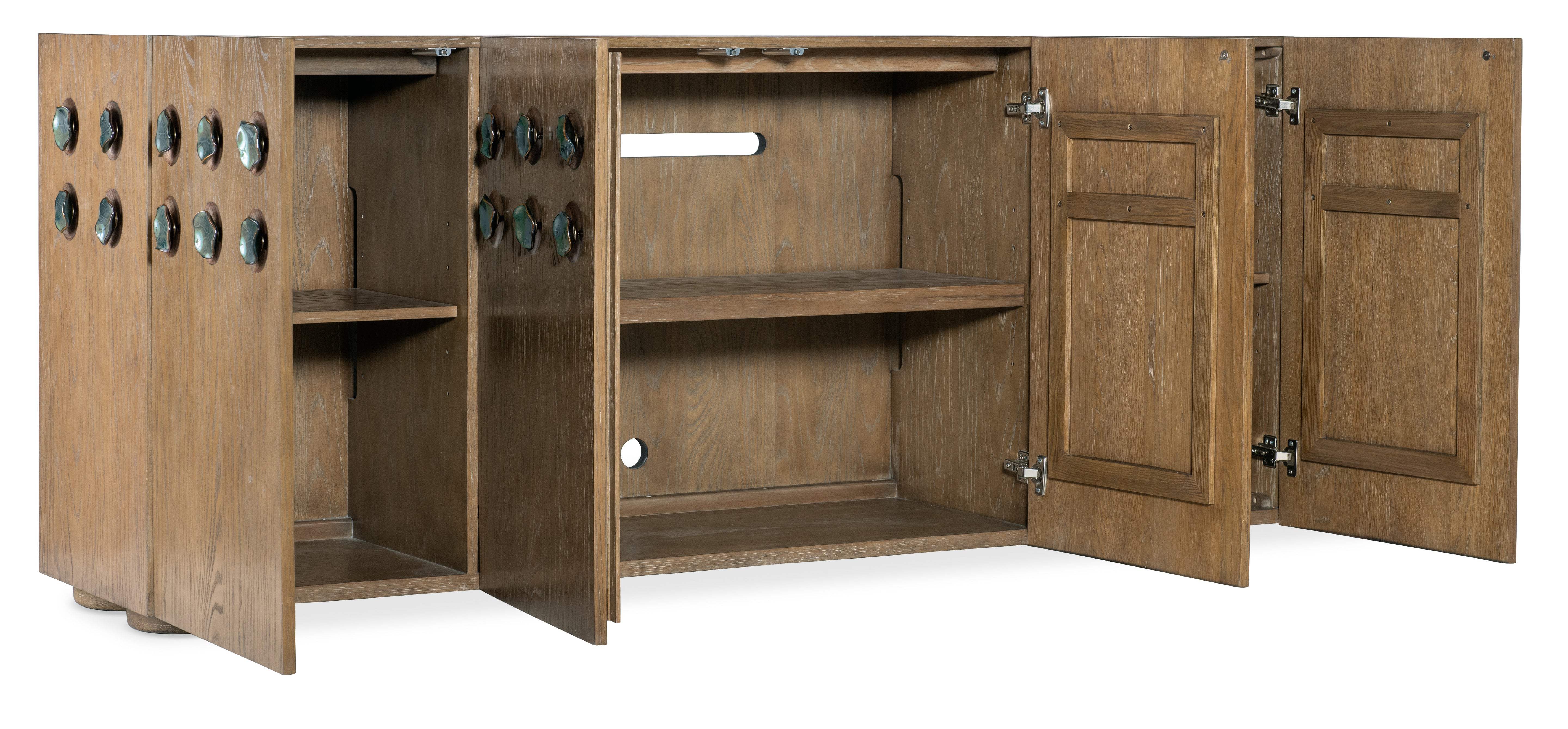 Hooker Furniture Commerce and Market Pilea Entertainment Credenza in Light Wood