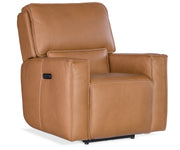 Hooker Furniture Miles Zero Gravity Power Recliner with Power Headrest in Brown