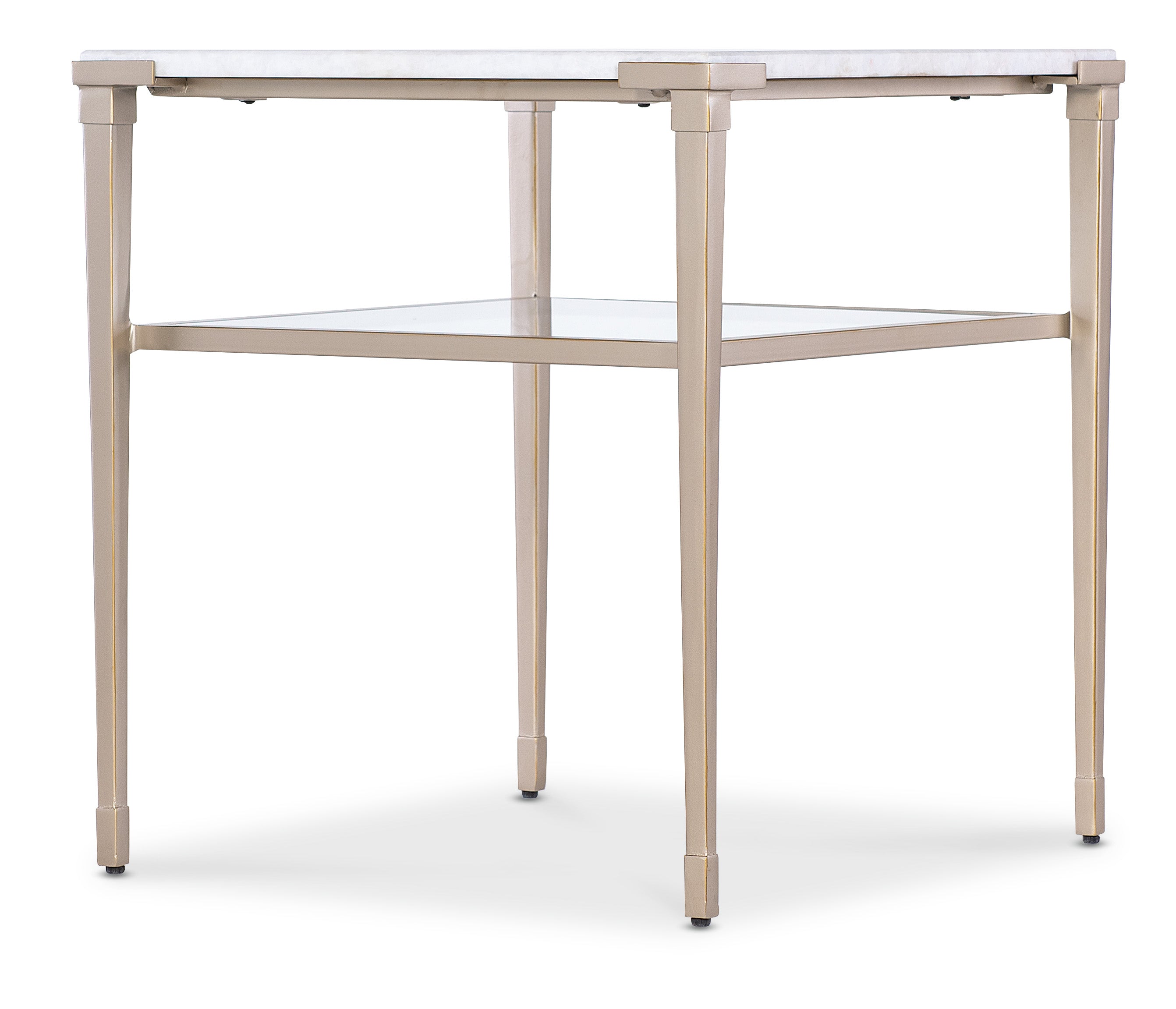 Hooker Furniture Melange Jen End Table in Golds