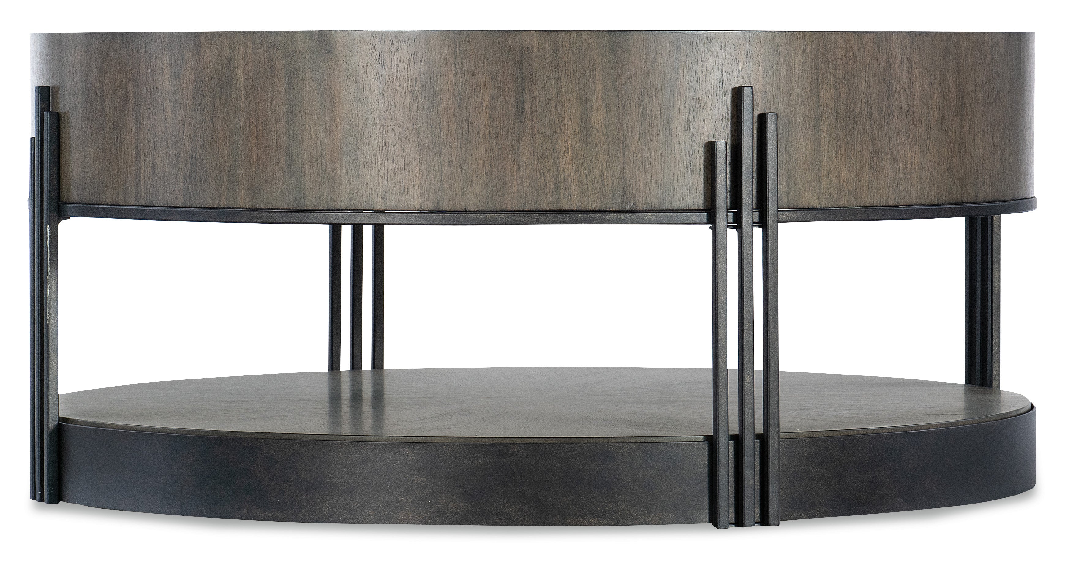 Hooker Furniture Commerce & Market Skyline Cocktail Table in Dark Brown