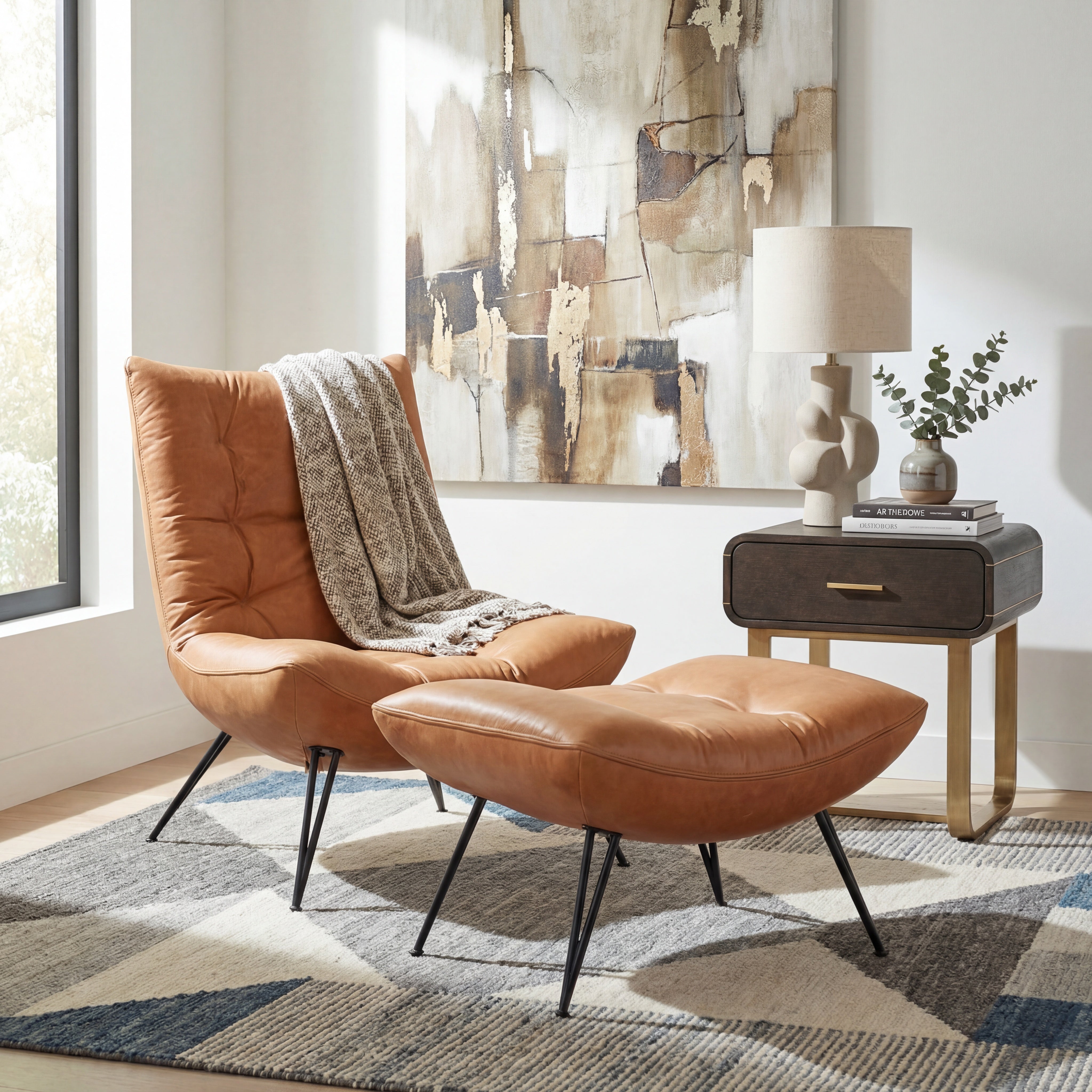 Hooker Furniture Kayne Ottoman in Brown