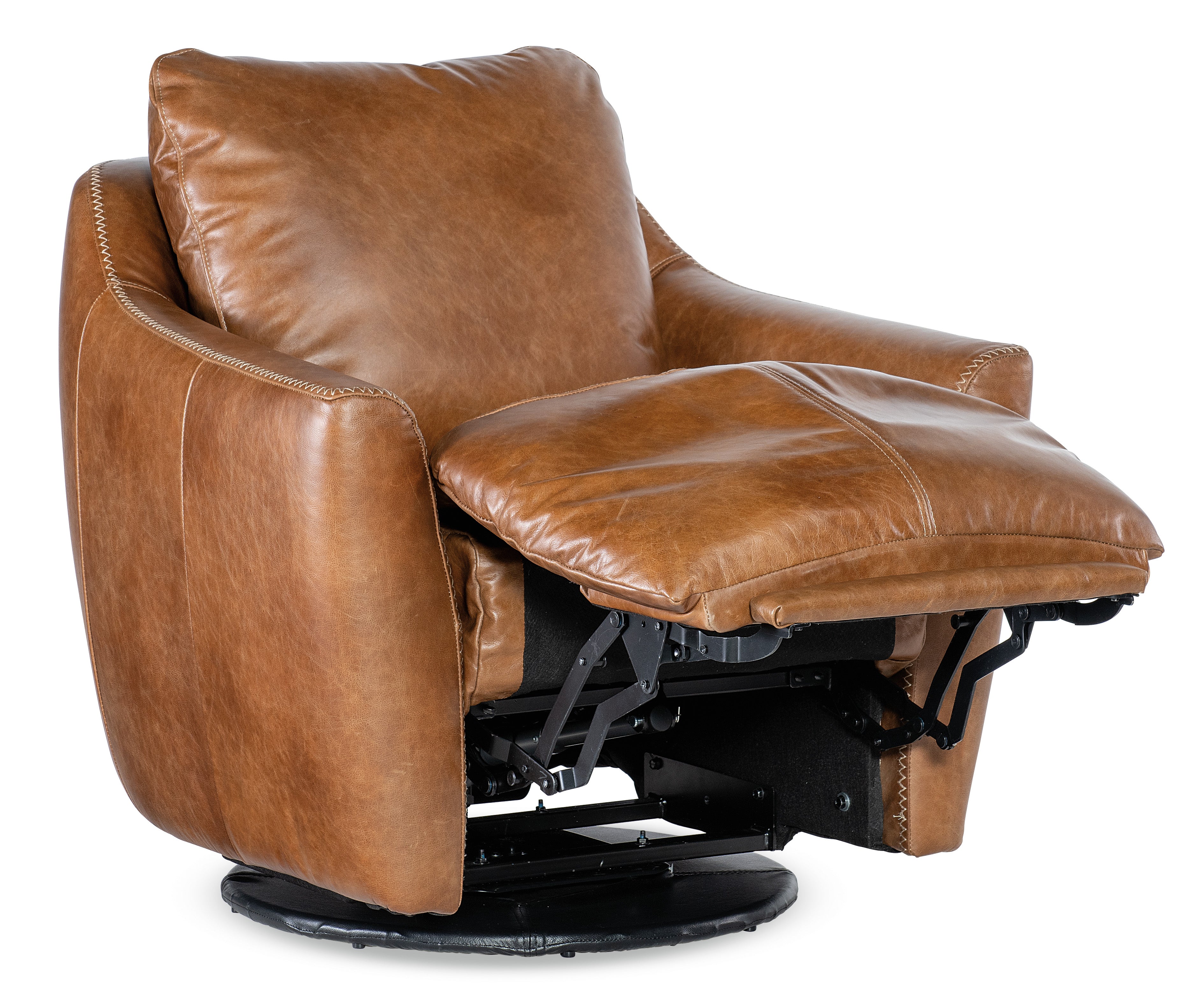 Hooker Furniture Beau Swivel w/Power Footrest in Brown