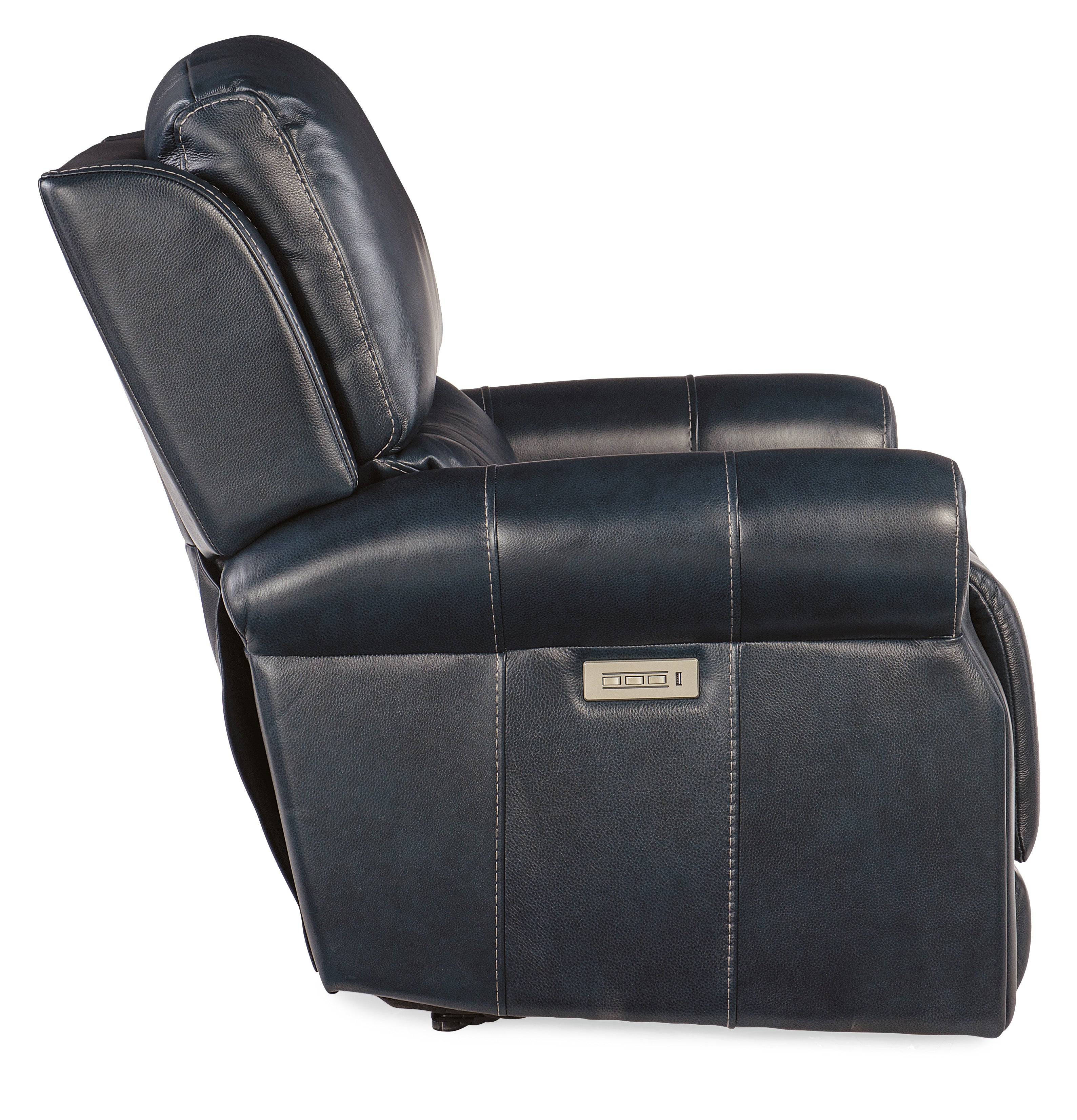Hooker Furniture Eisley Power Recliner with Power Headrest & Lumbar in Blue