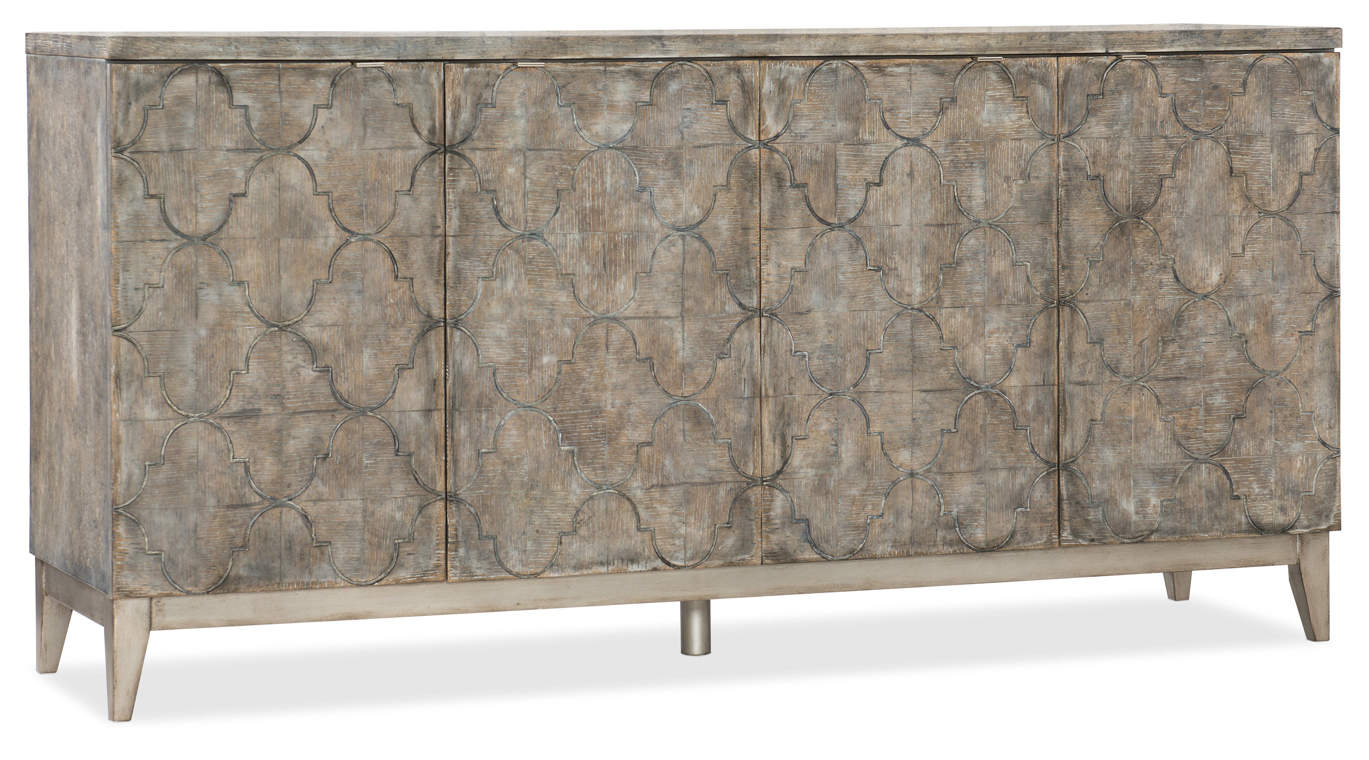 Hooker Furniture Melange Fairfax Credenza in Medium Brown