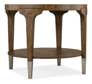 Hooker Furniture Chapman Round Side Table in Medium Wood