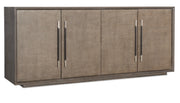 Hooker Furniture Modern Mood Entertainment Console in Medium Brown