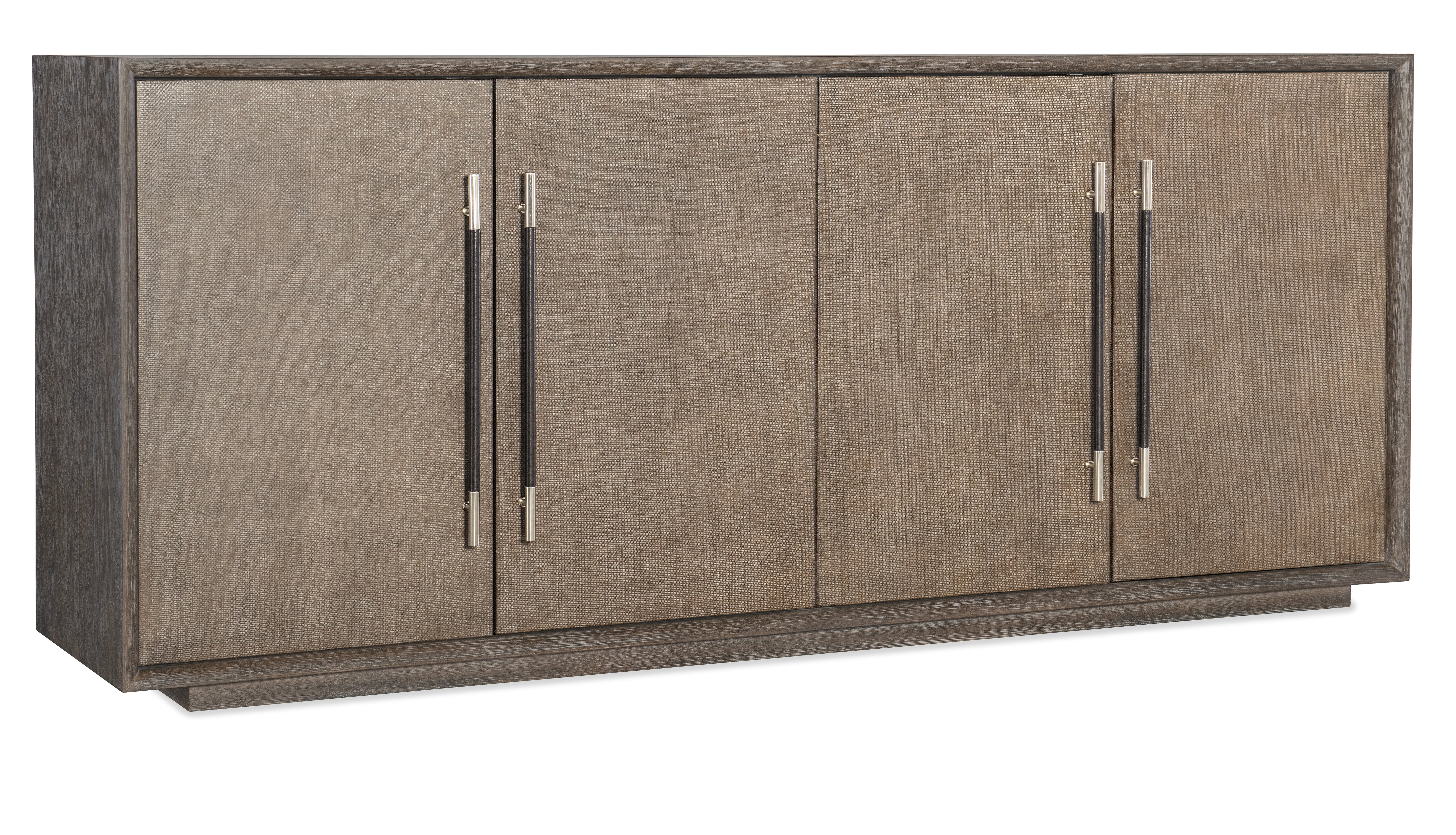 Hooker Furniture Modern Mood Entertainment Console in Medium Brown