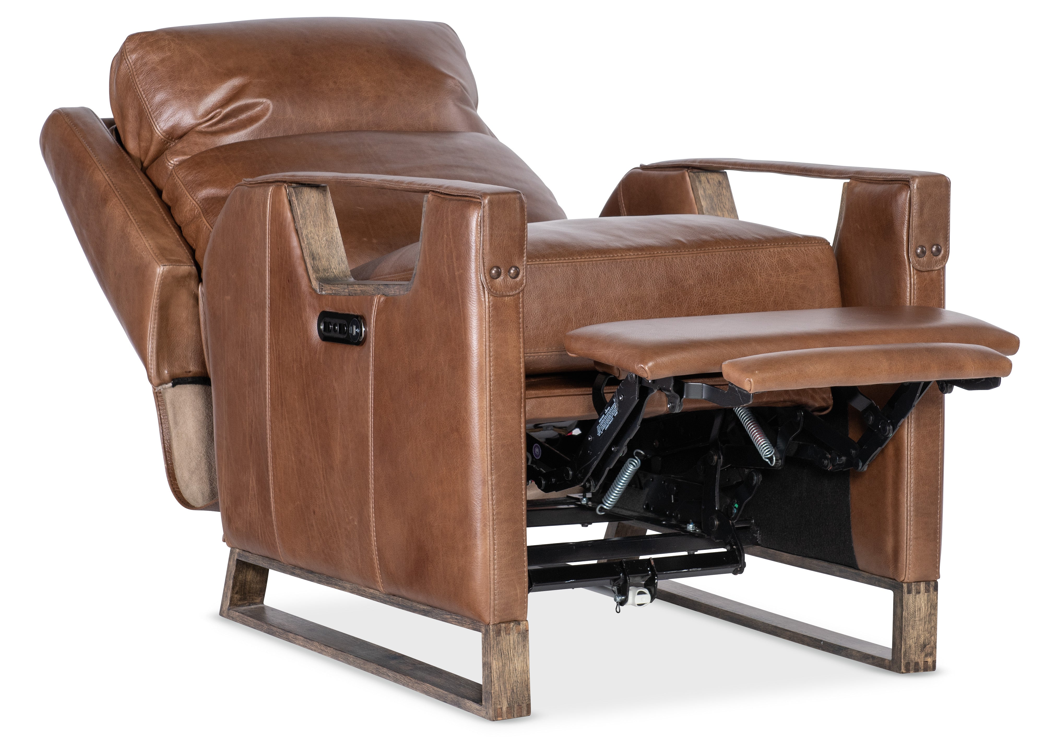 Hooker Furniture Relic Power Recliner w/Power Headrest in Brown