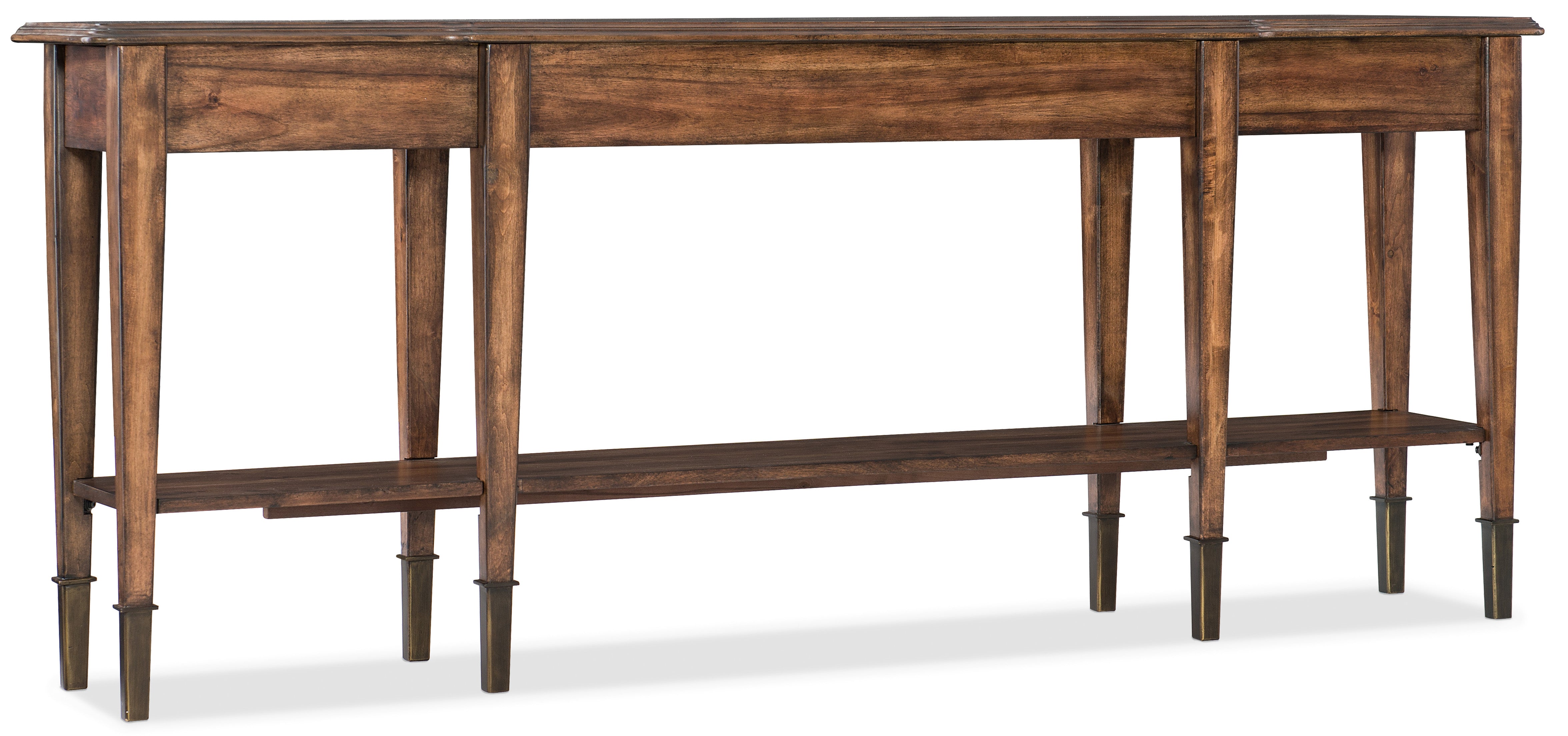 Hooker Furniture Skinny Console Table in Medium Brown