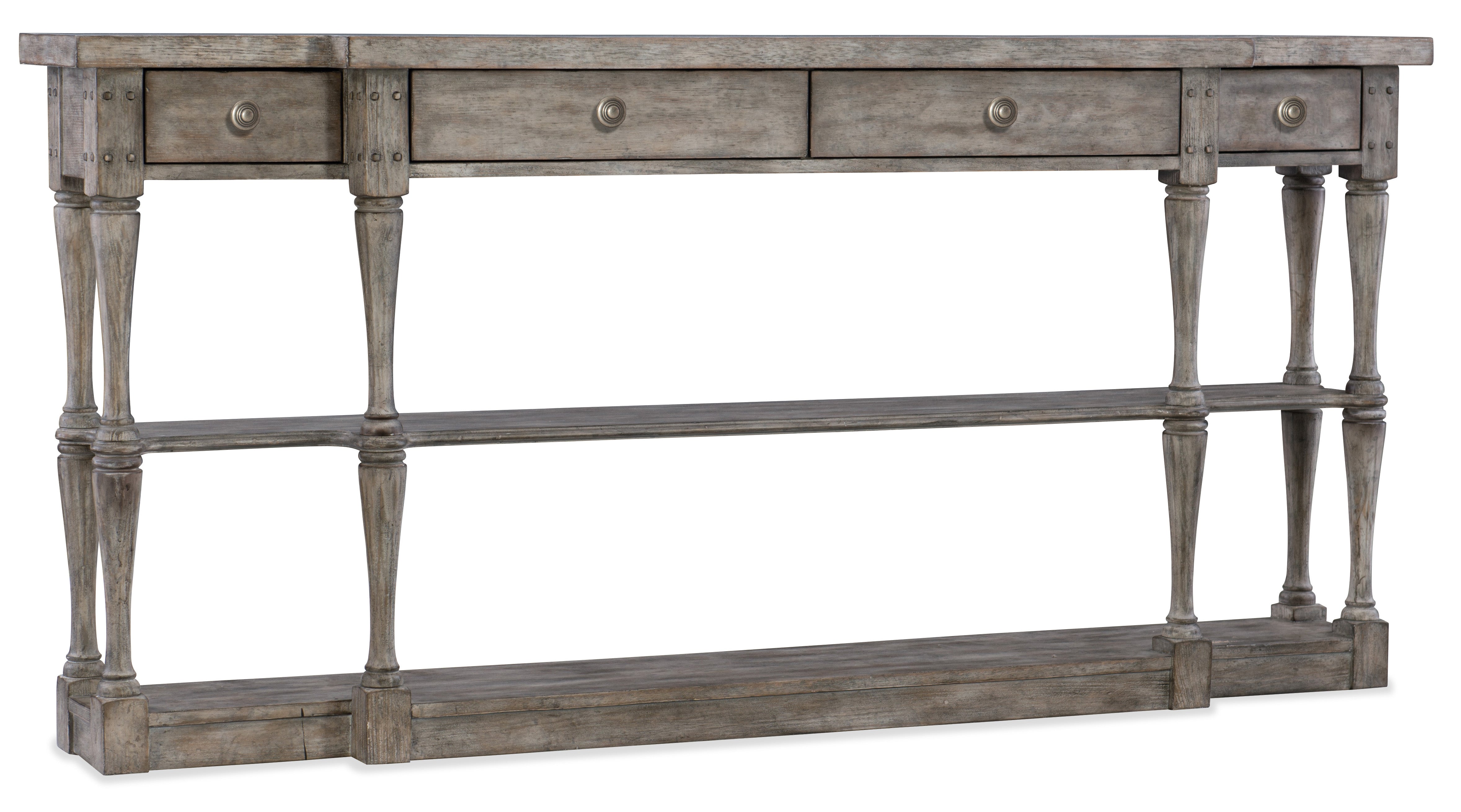 Hooker Furniture Sanctuary Four-Drawer Console in Gray