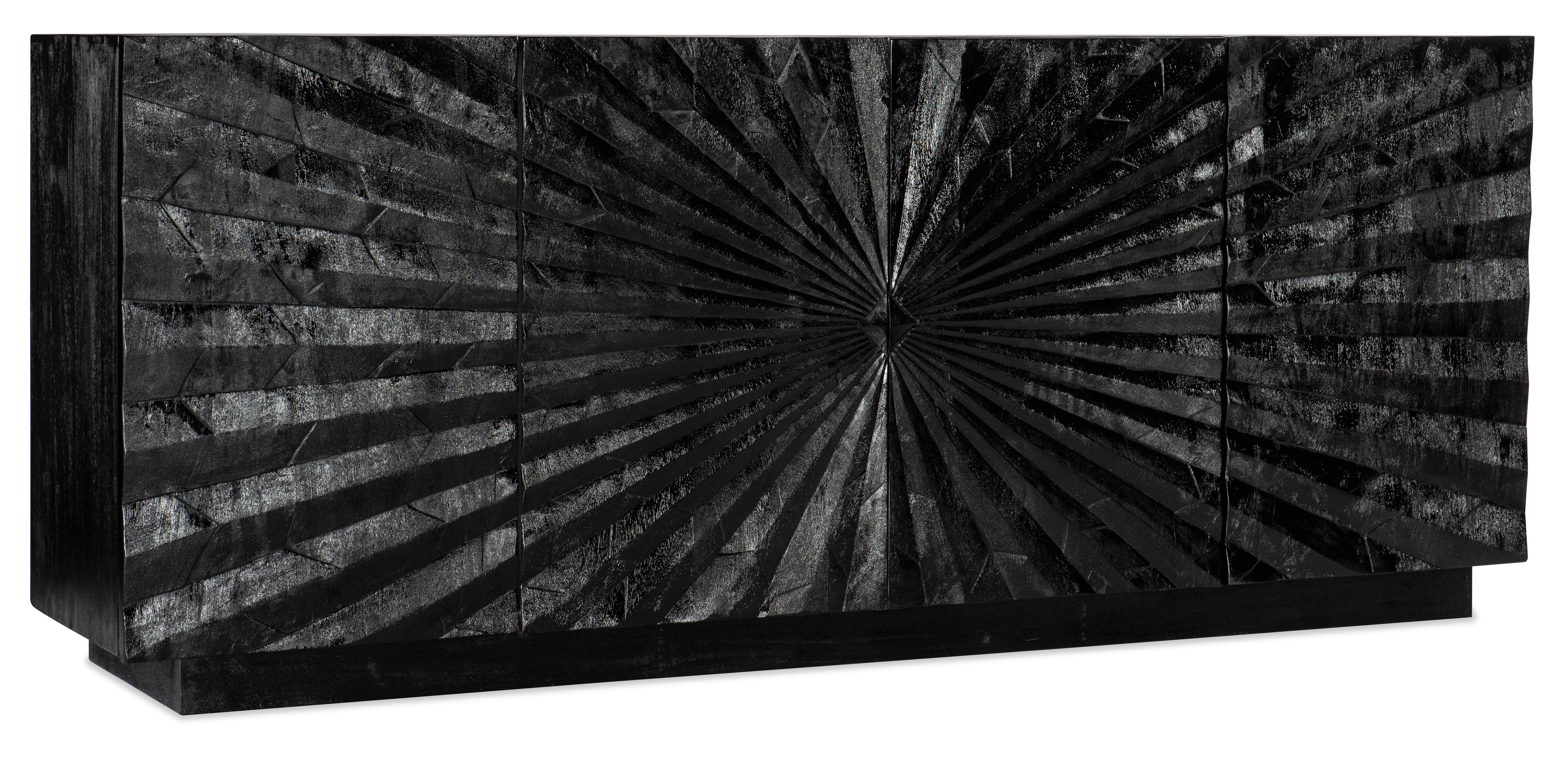 Hooker Furniture Commerce & Market Open Space Entertainment Console in Black
