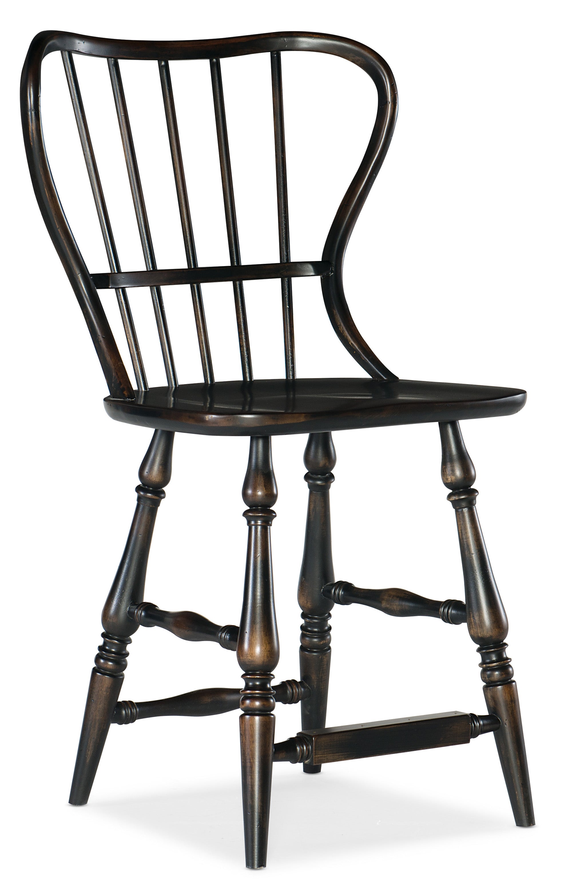 Hooker Furniture Ciao Bella Spindle Back Counter Stool-Black