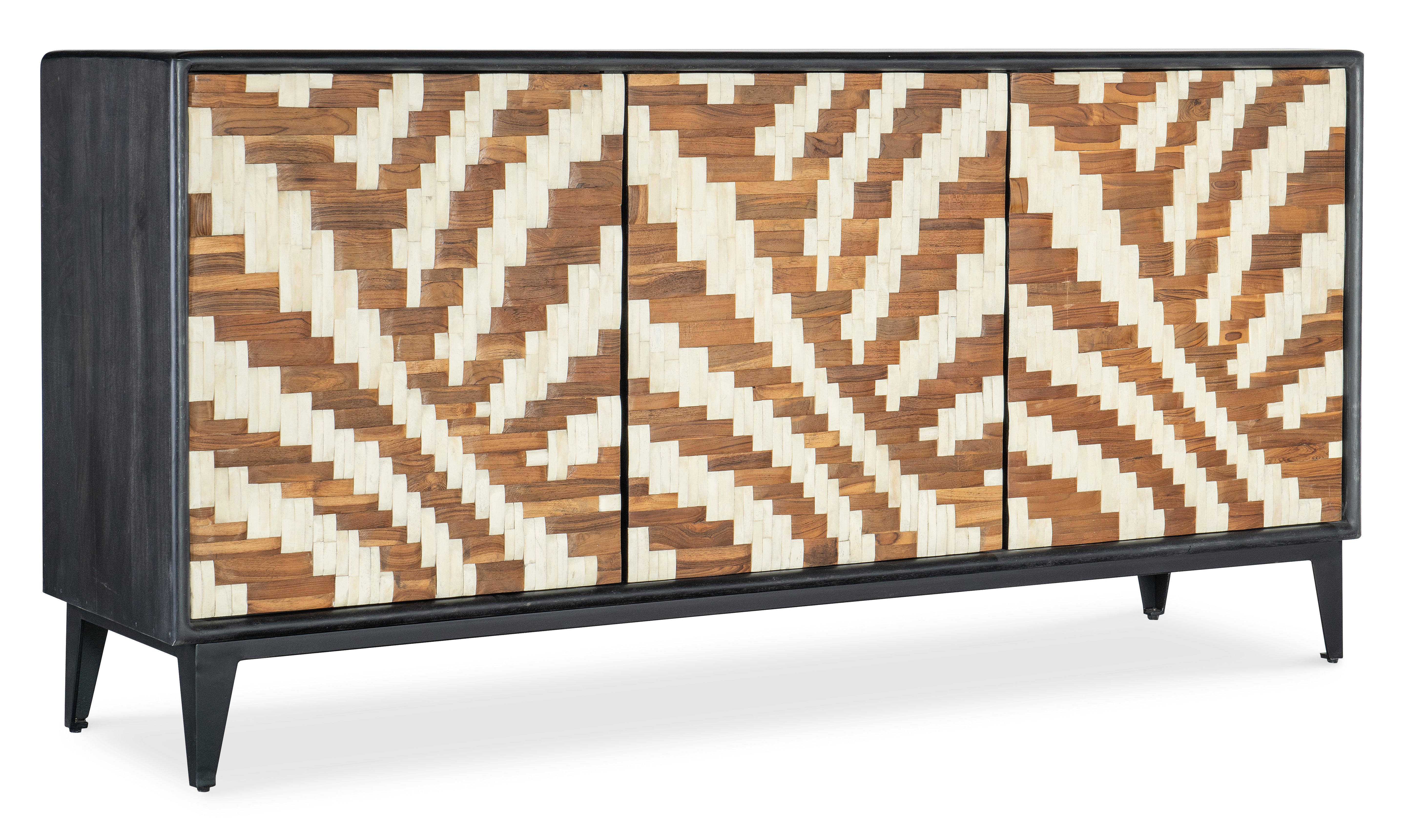 Hooker Furniture Commerce & Market Entwined Credenza in Medium Brown