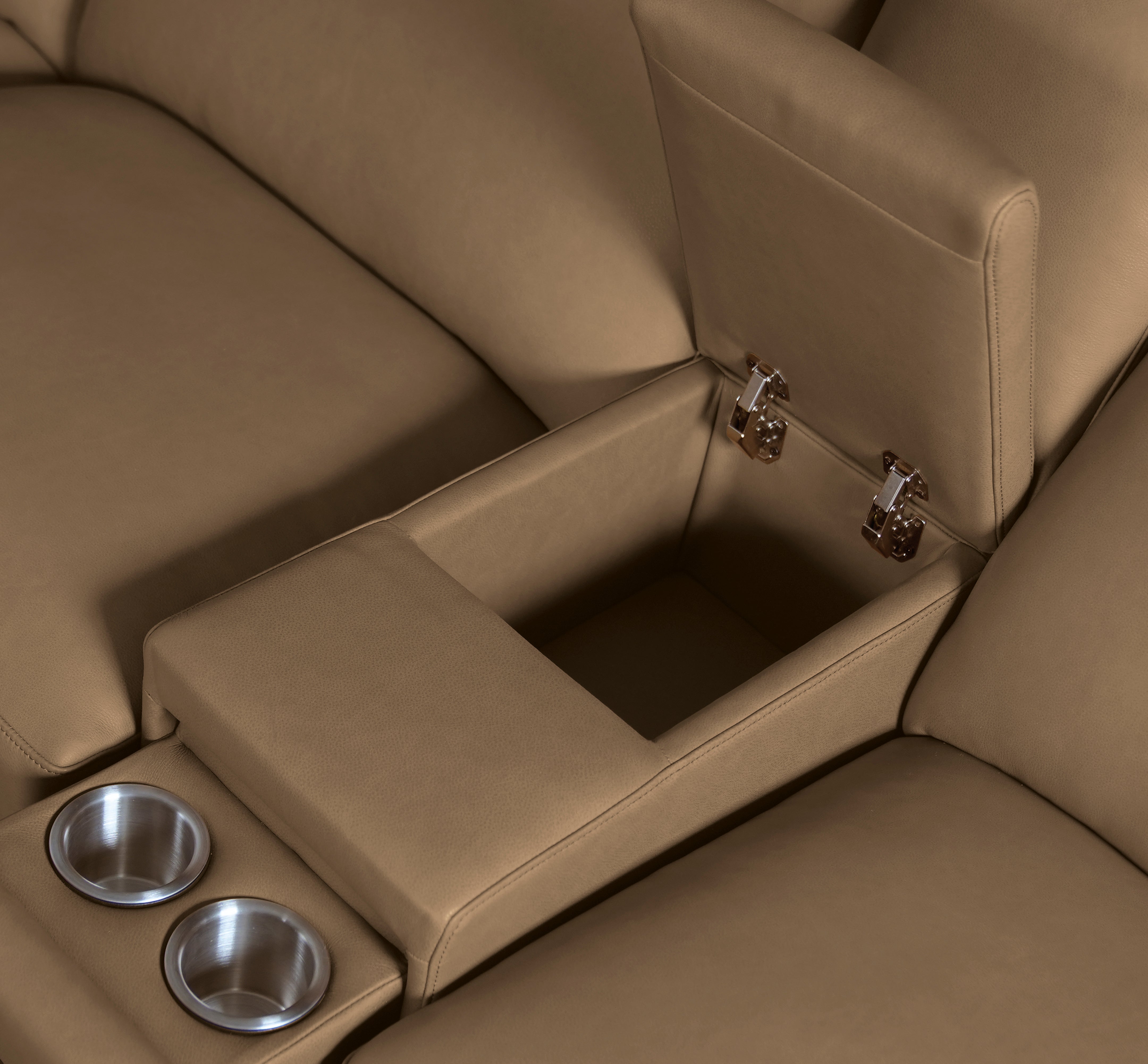 Hooker Furniture Simone Six-Piece Power Reclining Sectional in Brown