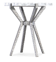 Hooker Furniture Melange Glendon Side Table in Silvers