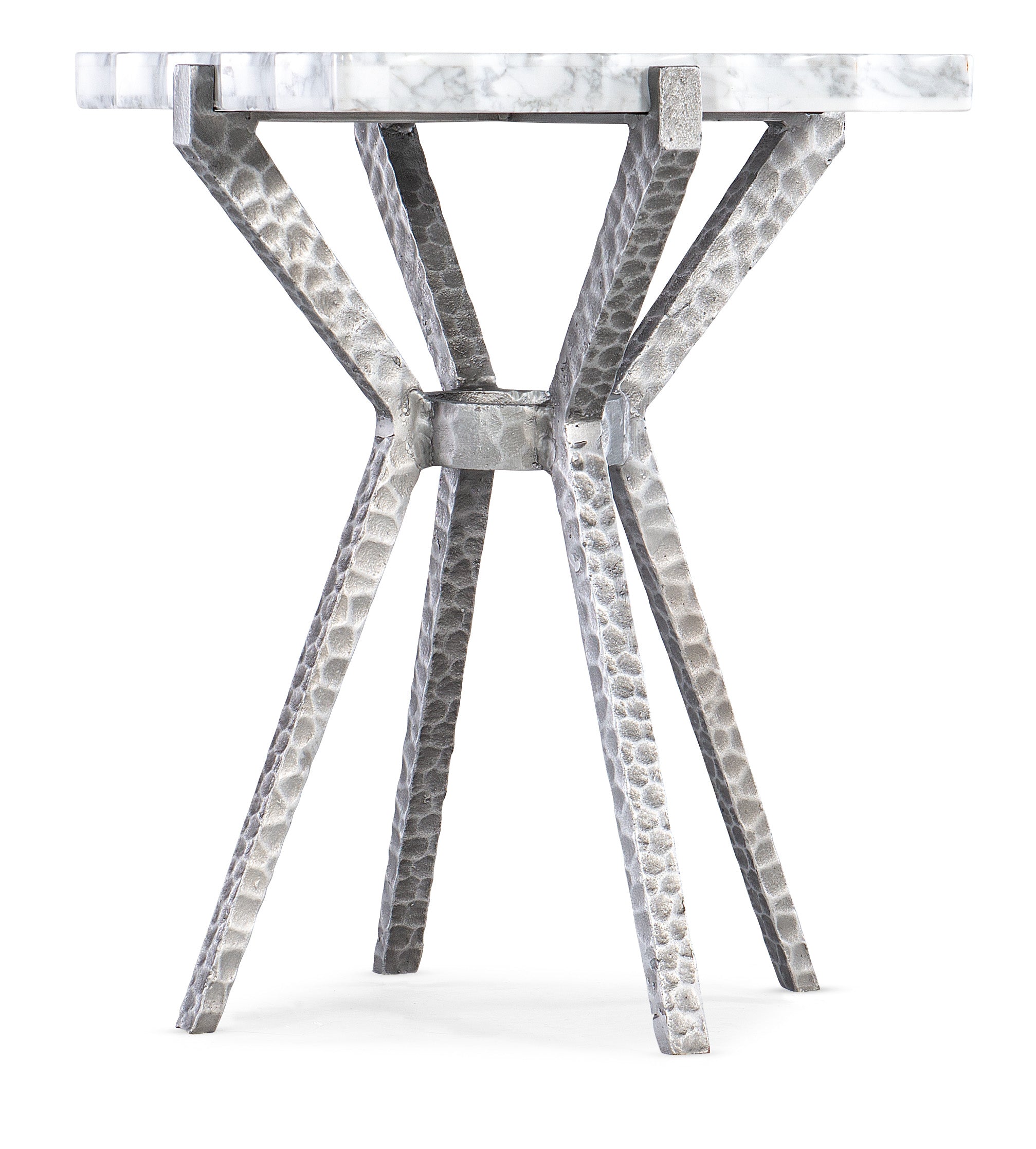 Hooker Furniture Melange Glendon Side Table in Silvers