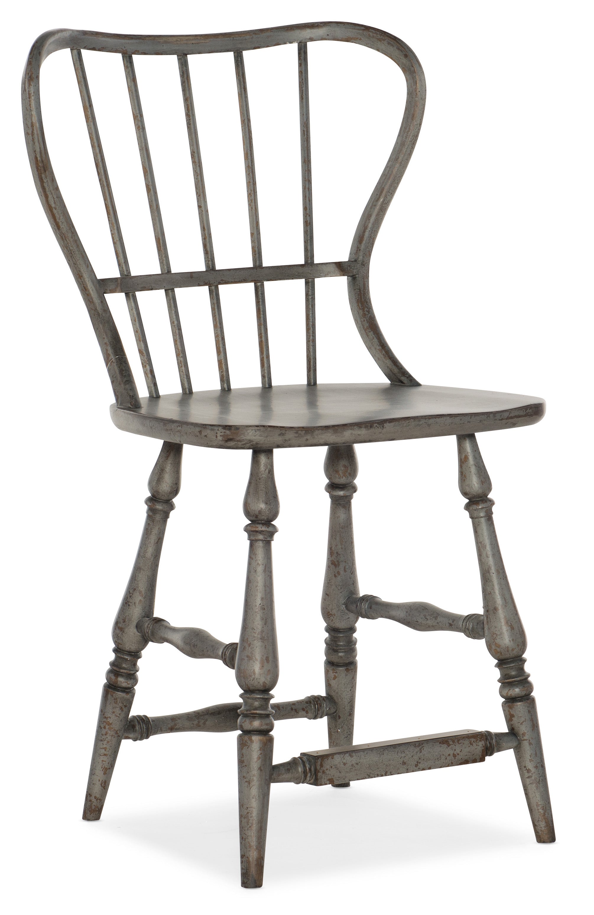 Hooker Furniture Ciao Bella Spindle Back Counter Stool-Speckled Gray