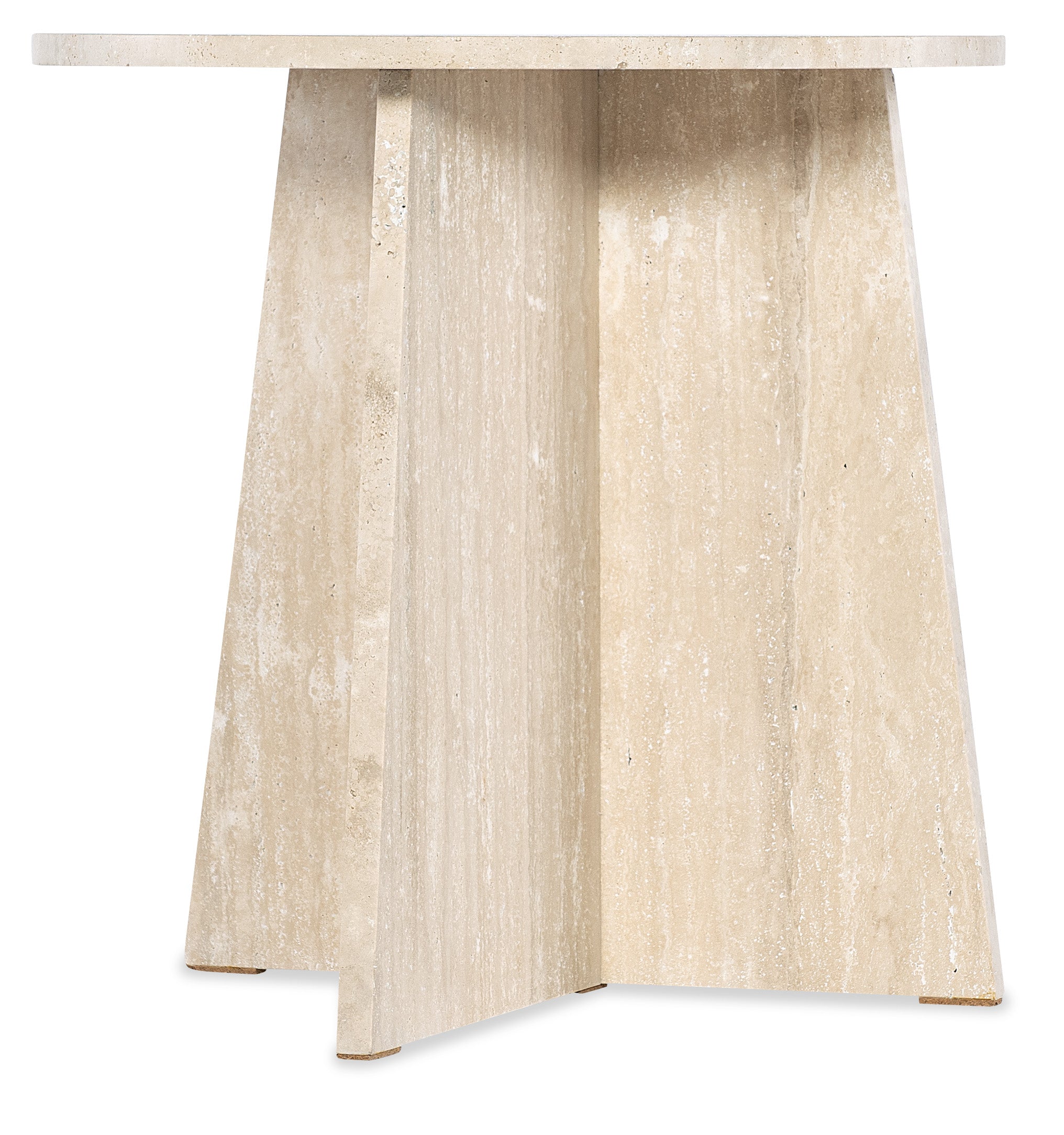 Hooker Furniture Melange Cirque End Table in Whites/Creams/Beiges