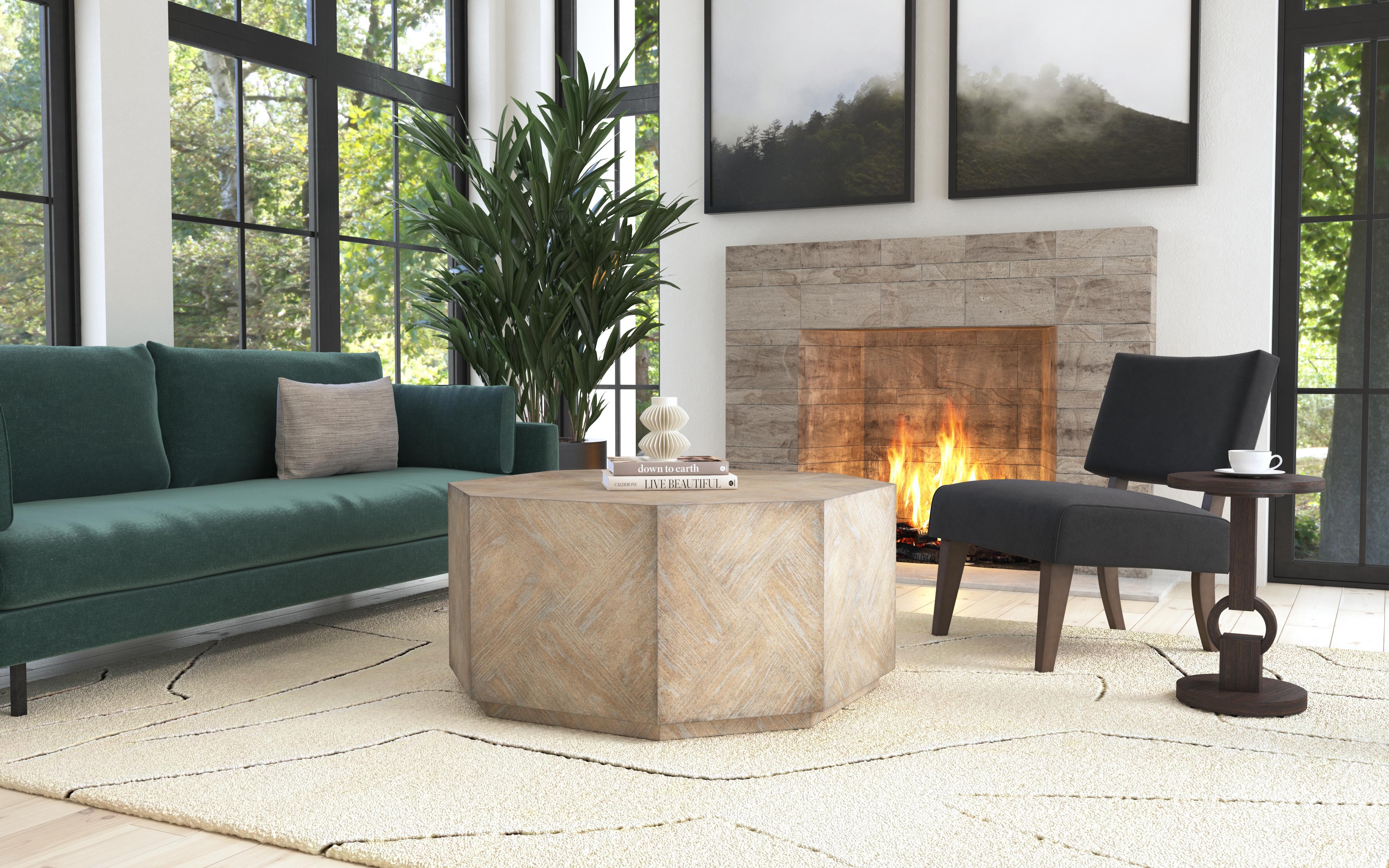 Hooker Furniture Commerce & Market Round Side Table in Dark Brown