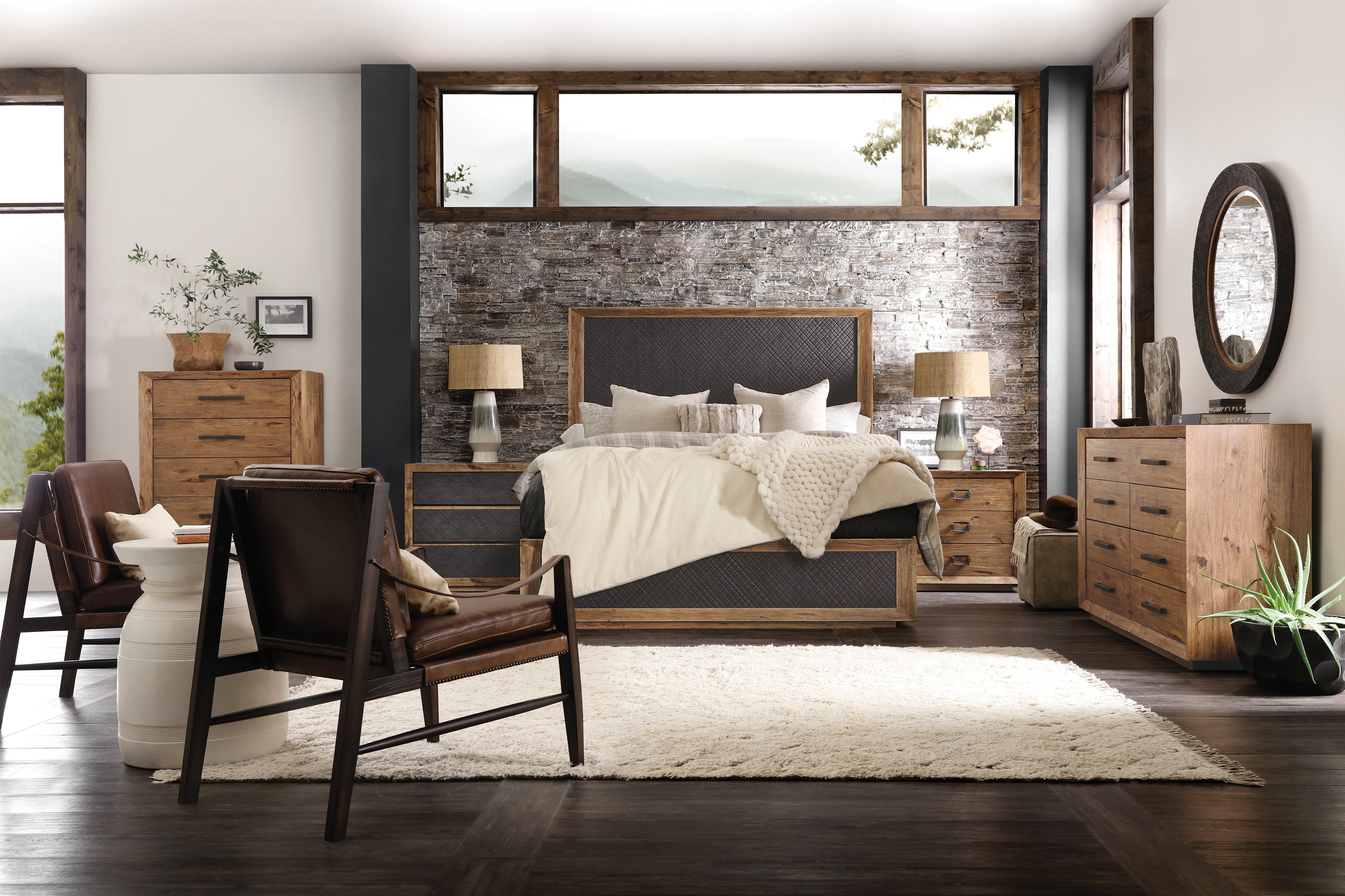 Hooker Furniture Big Sky Panel Bed