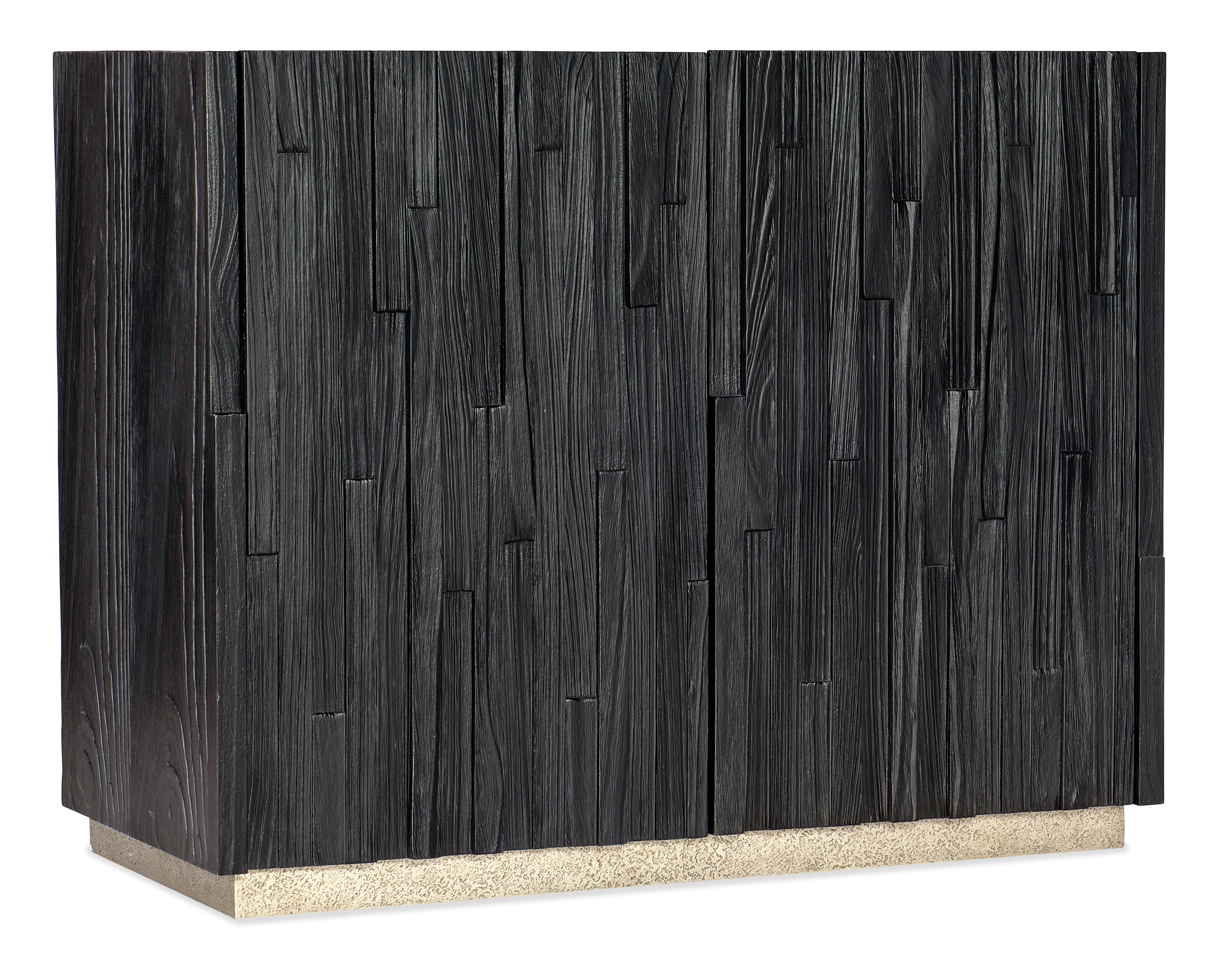 Hooker Furniture Chapman Shou Sugi Ban Accent Chest in Blacks