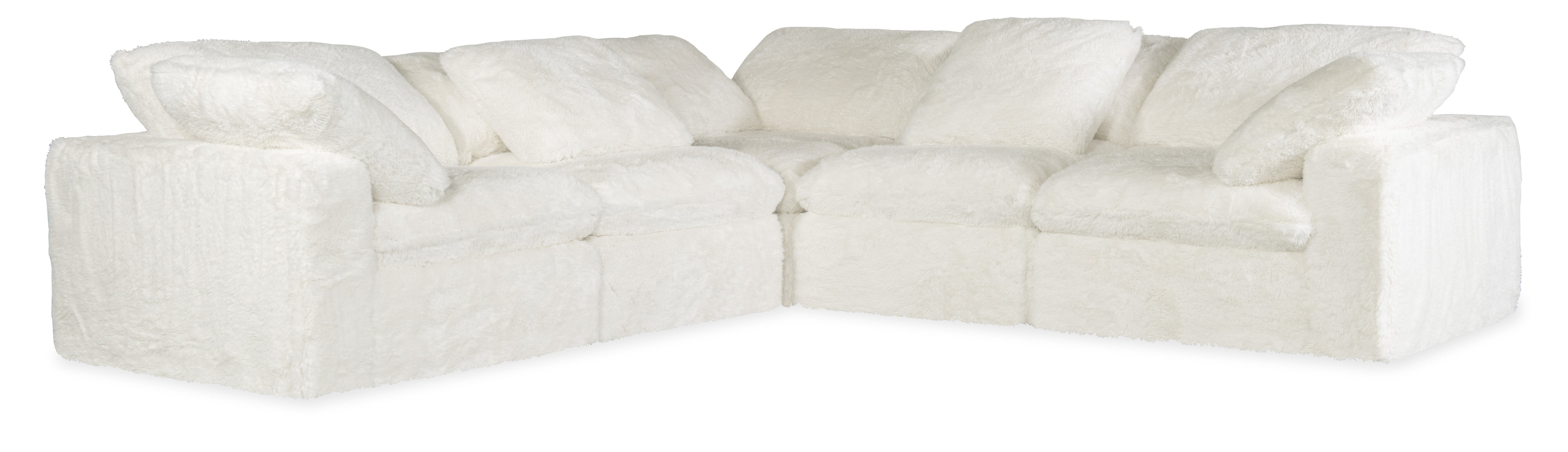 Hooker Furniture Barefoot 5-Seat Sectional in White