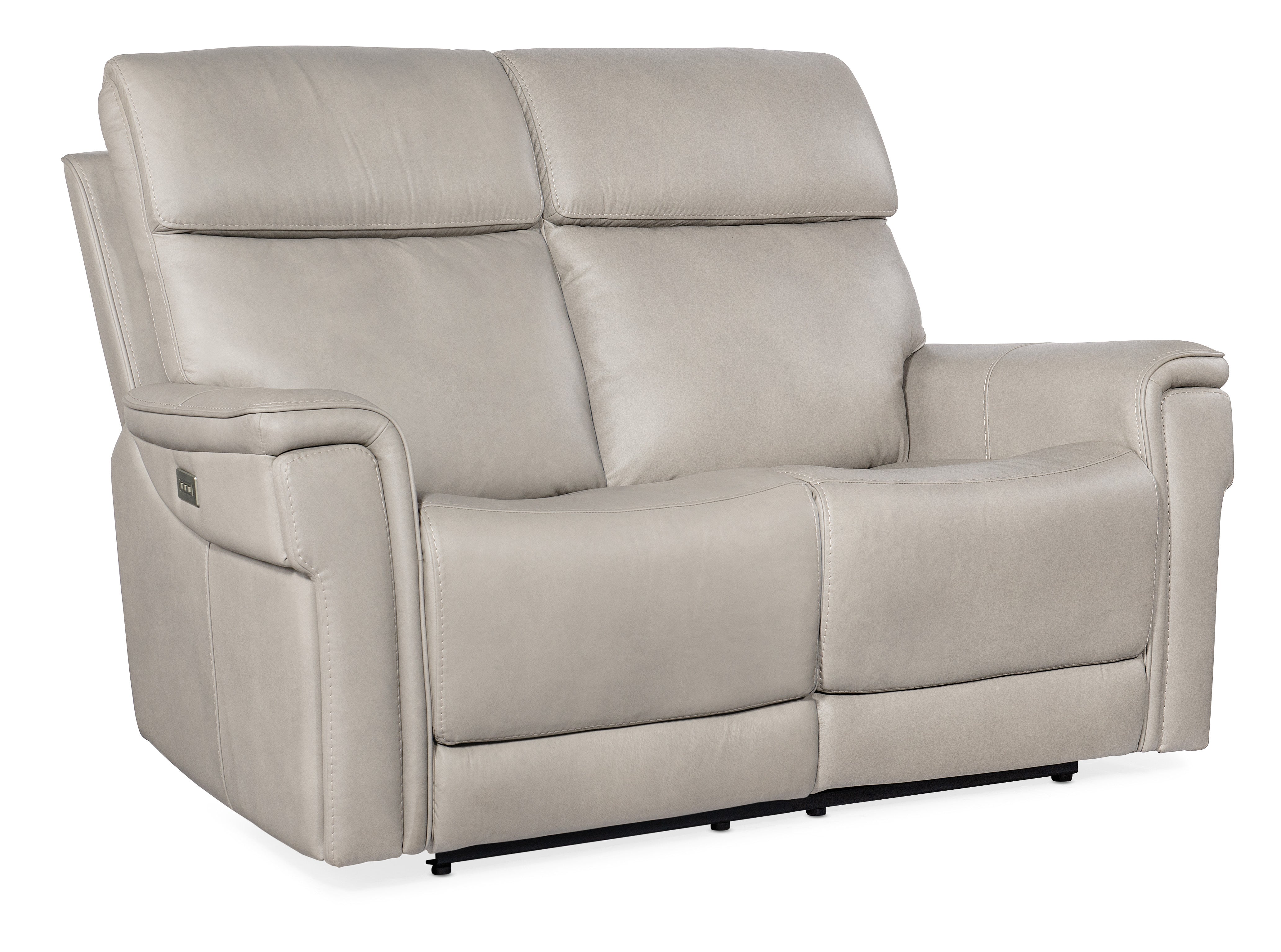 Hooker Furniture Lyra Zero Gravity Power Loveseat with Power Headrest and Lumbar in Light Gray