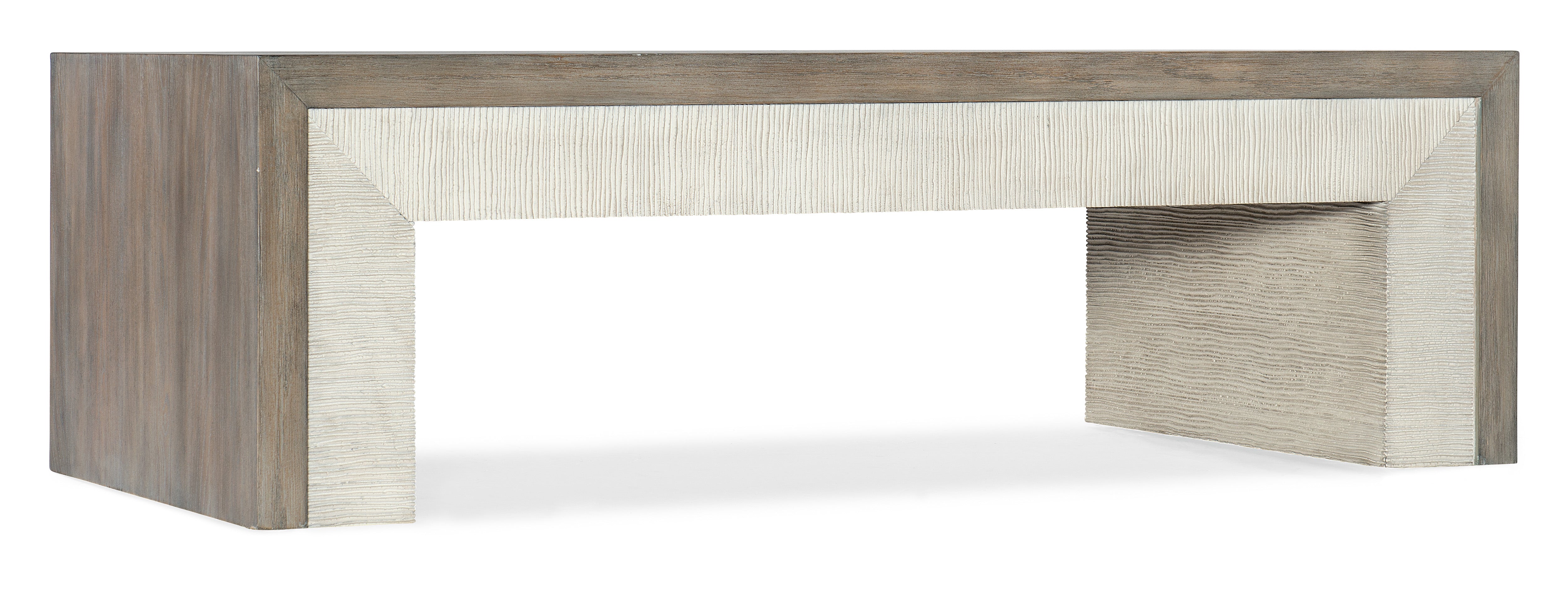 Hooker Furniture Serenity Skipper Rectangle Cocktail Table in Gray