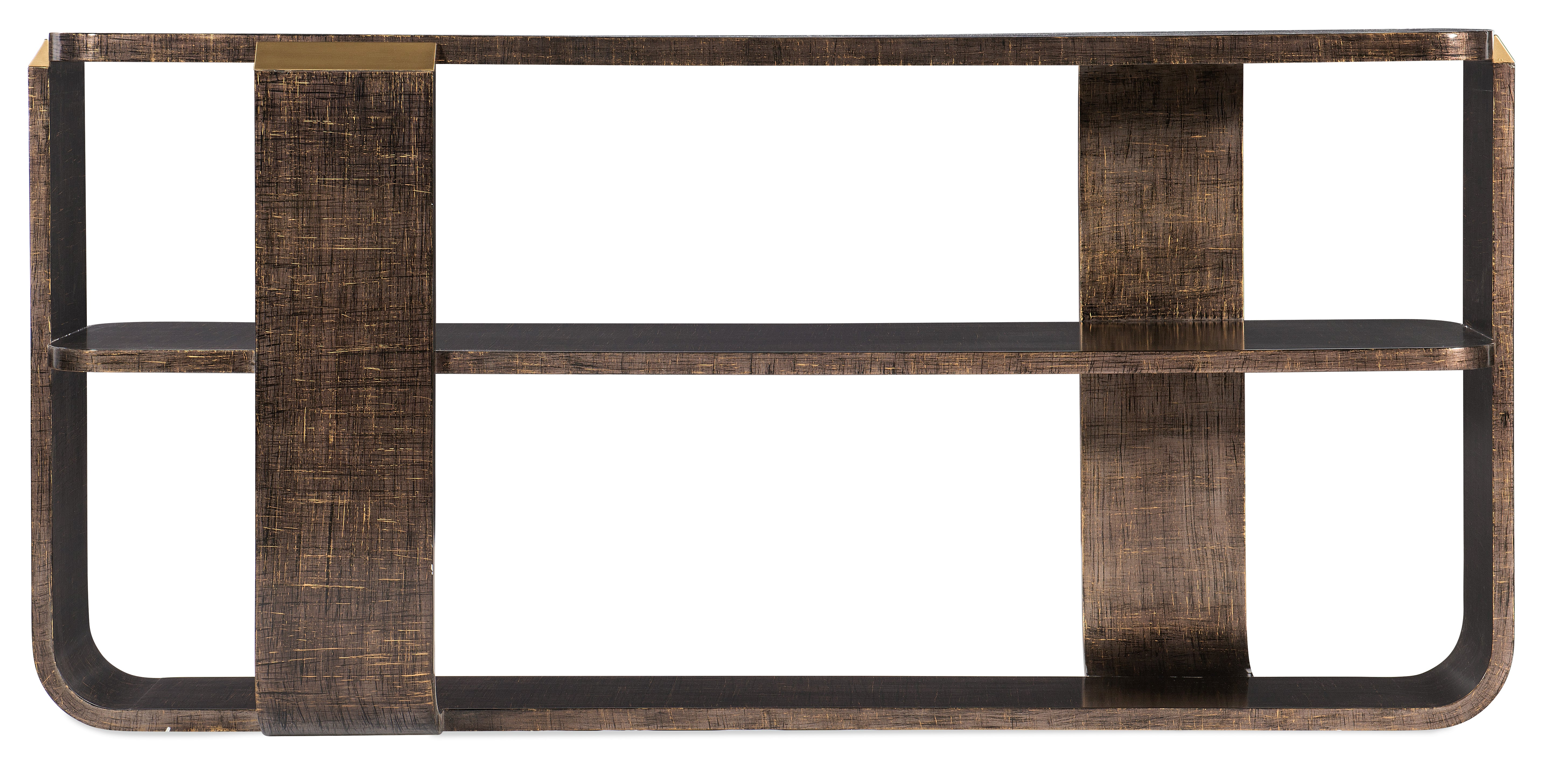 Hooker Furniture Melange Edmun Sofa Table in Dark Wood
