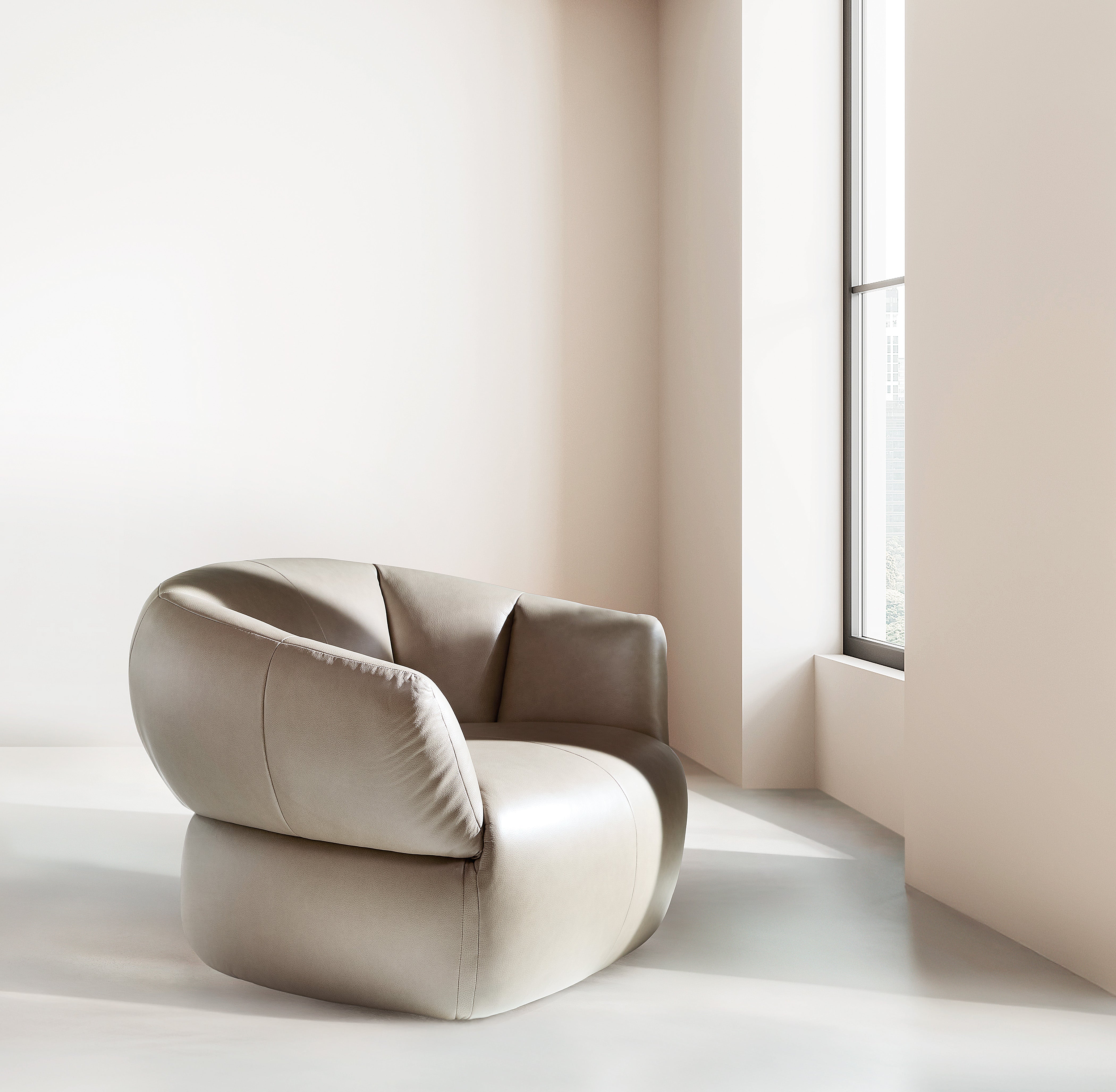 Hooker Furniture Aria Swivel Chair in Brown