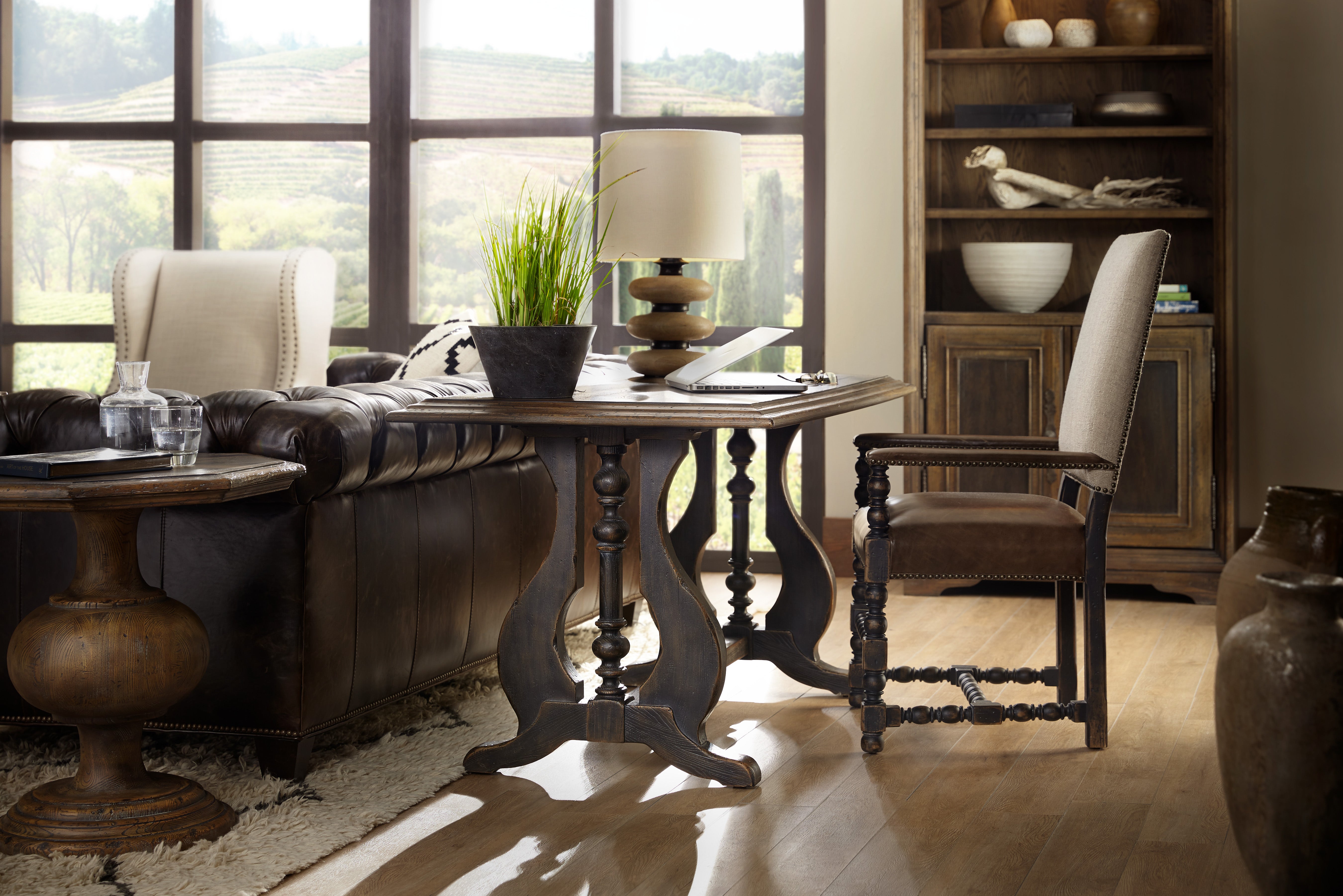 Hooker Furniture Mason End Table in Dark Wood