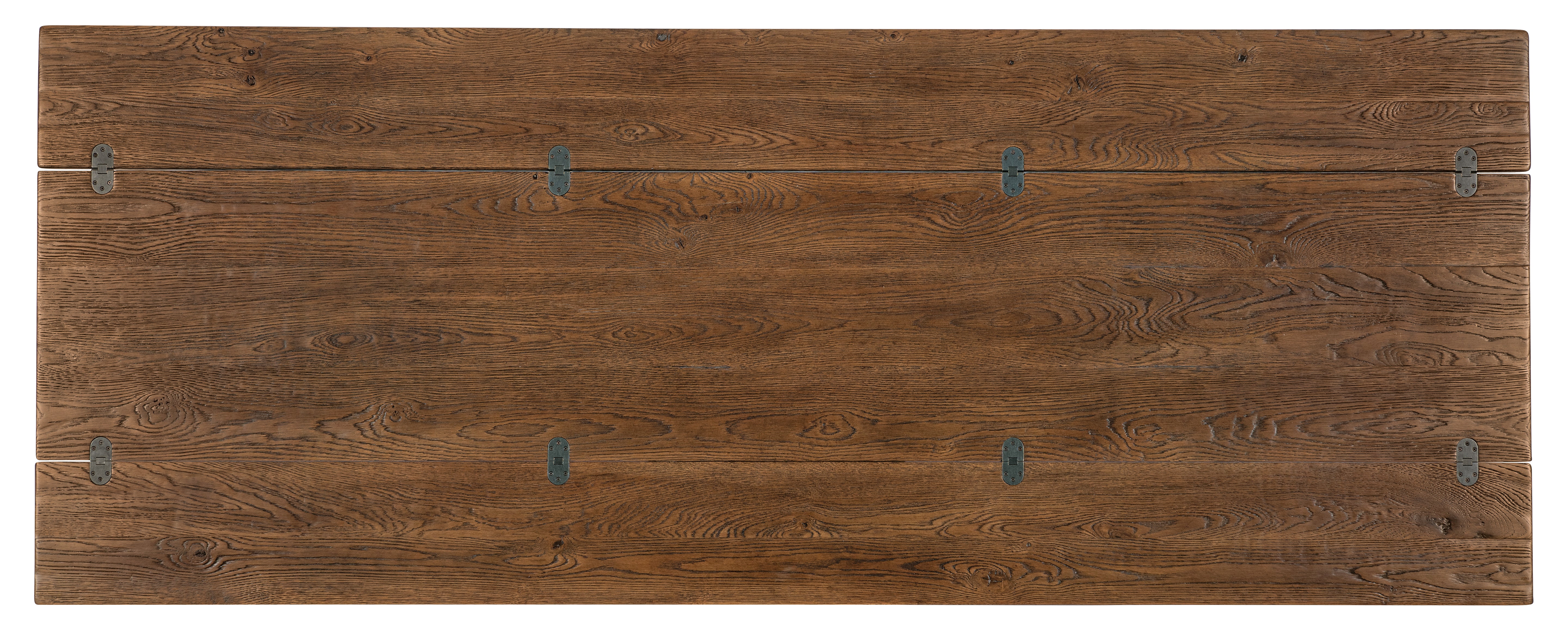 Hooker Furniture Driftwood Flip-Top Console Table in Medium Wood