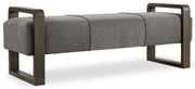 Hooker Furniture Curata Upholstered Bench in Dark Brown