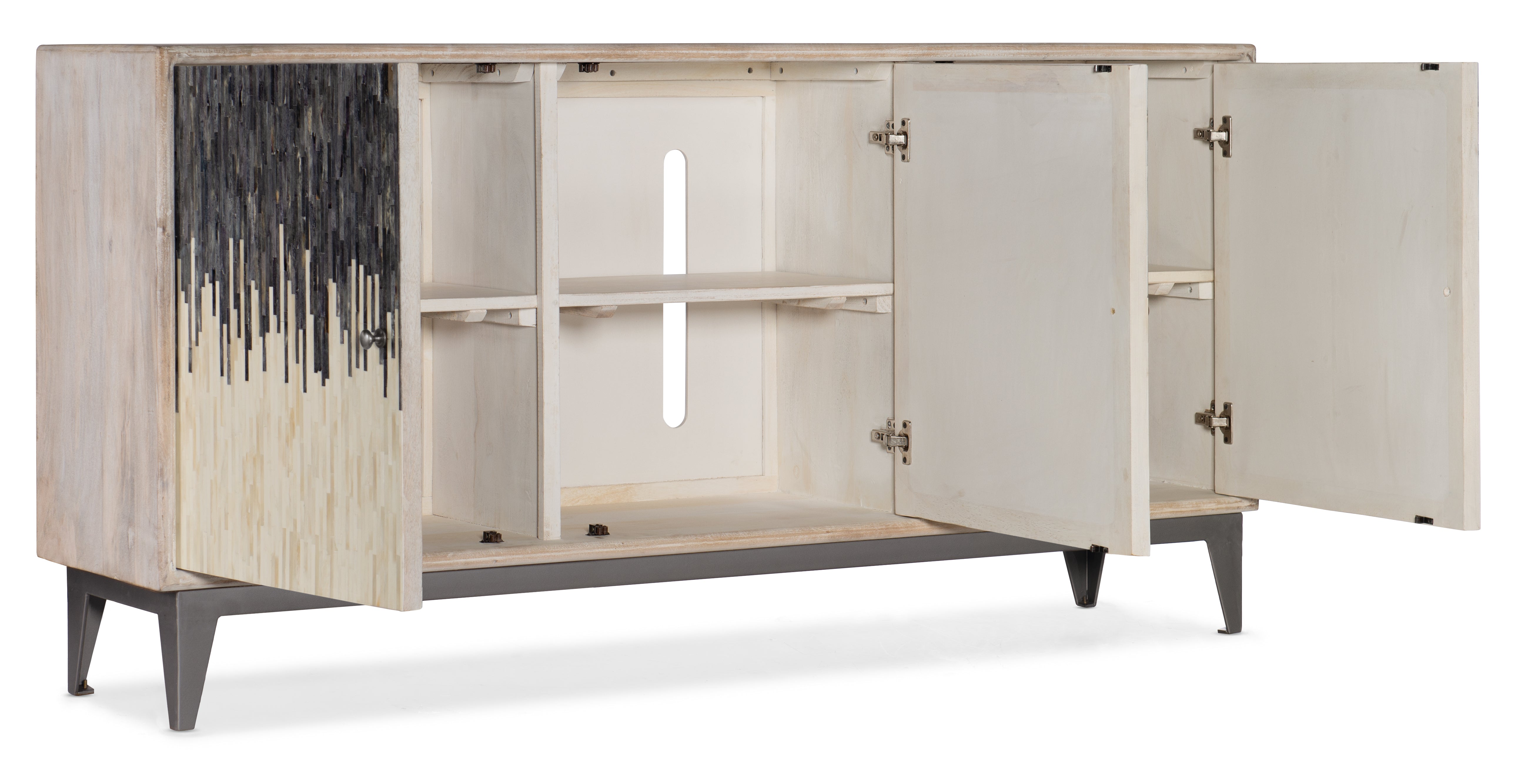 Hooker Furniture Three Door Console in Light Brown