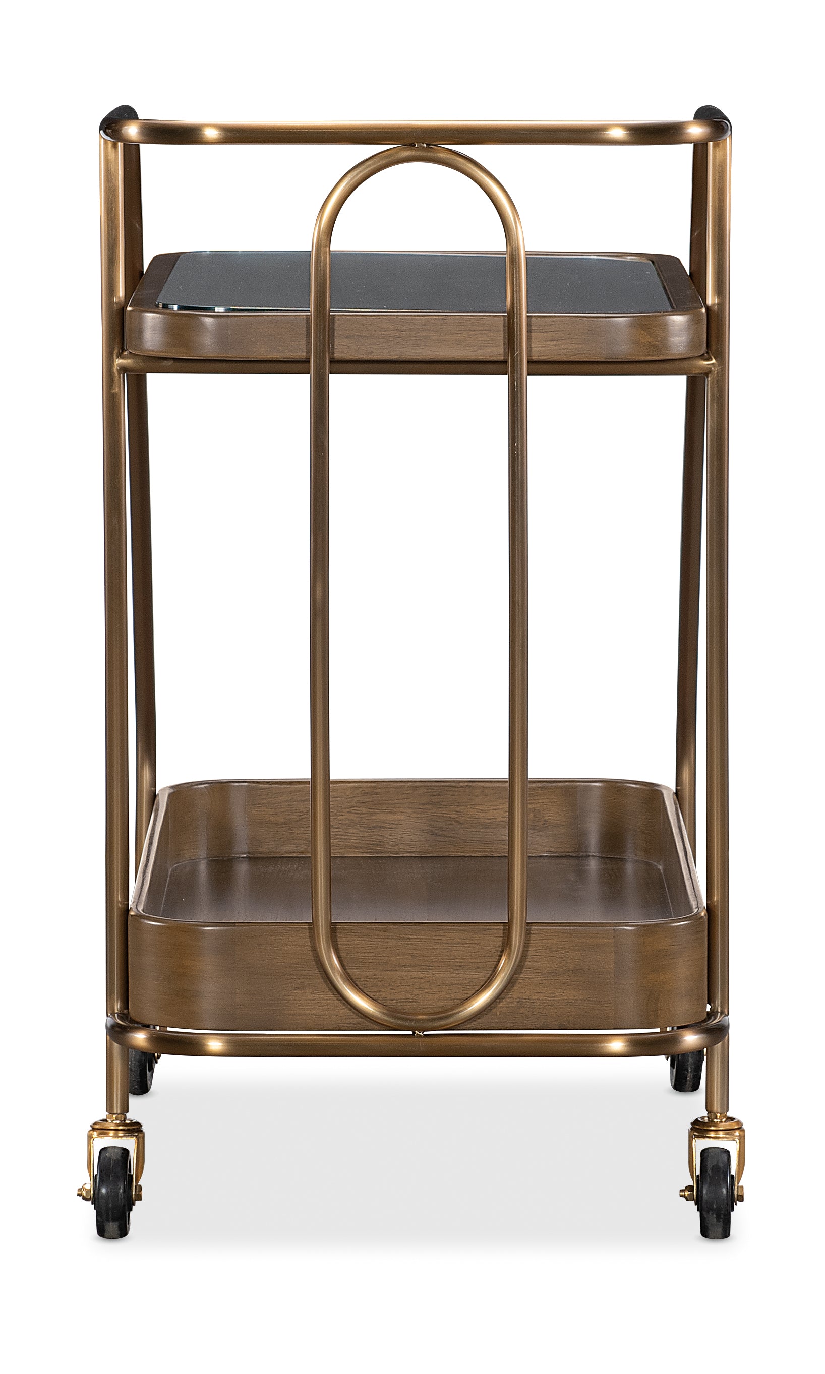 Hooker Furniture Commerce and Market Walnut Wine and Bar Cart