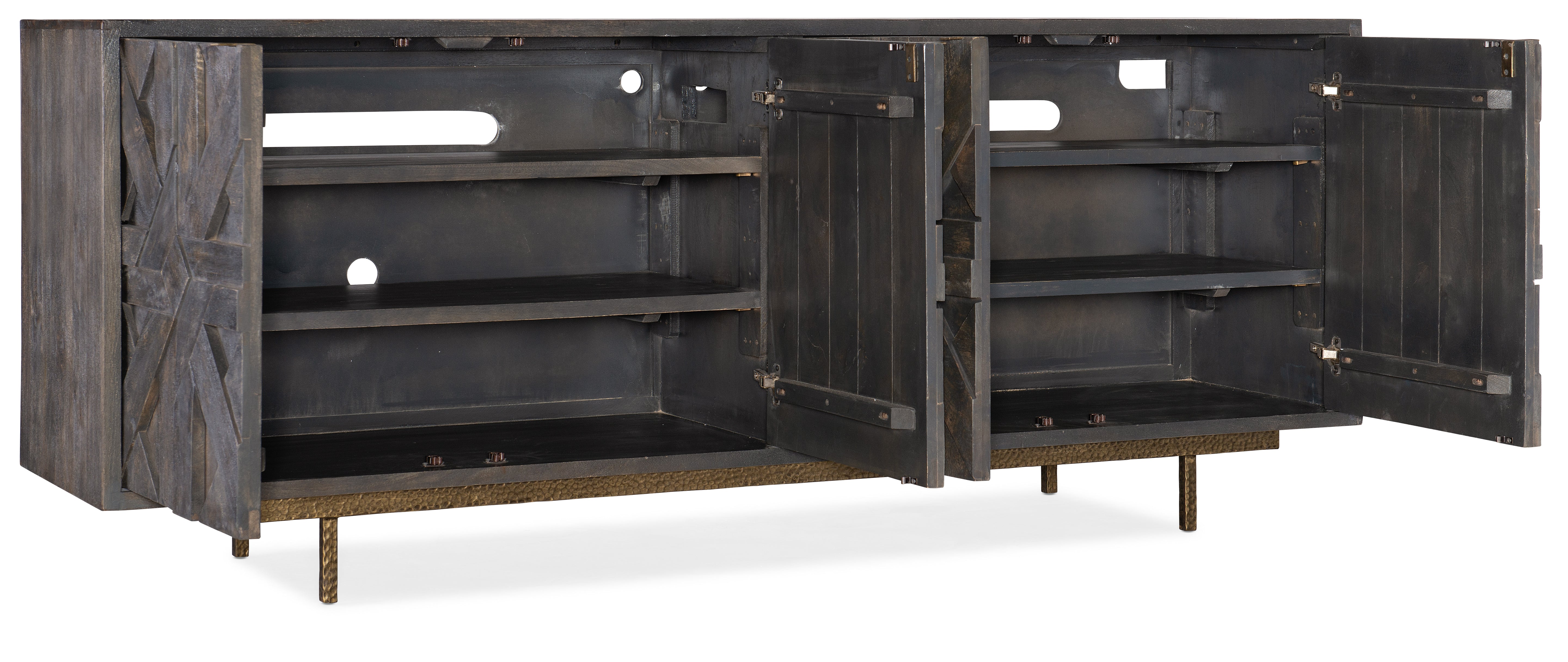 Hooker Furniture Commerce & Market Layers Credenza in Dark Brown