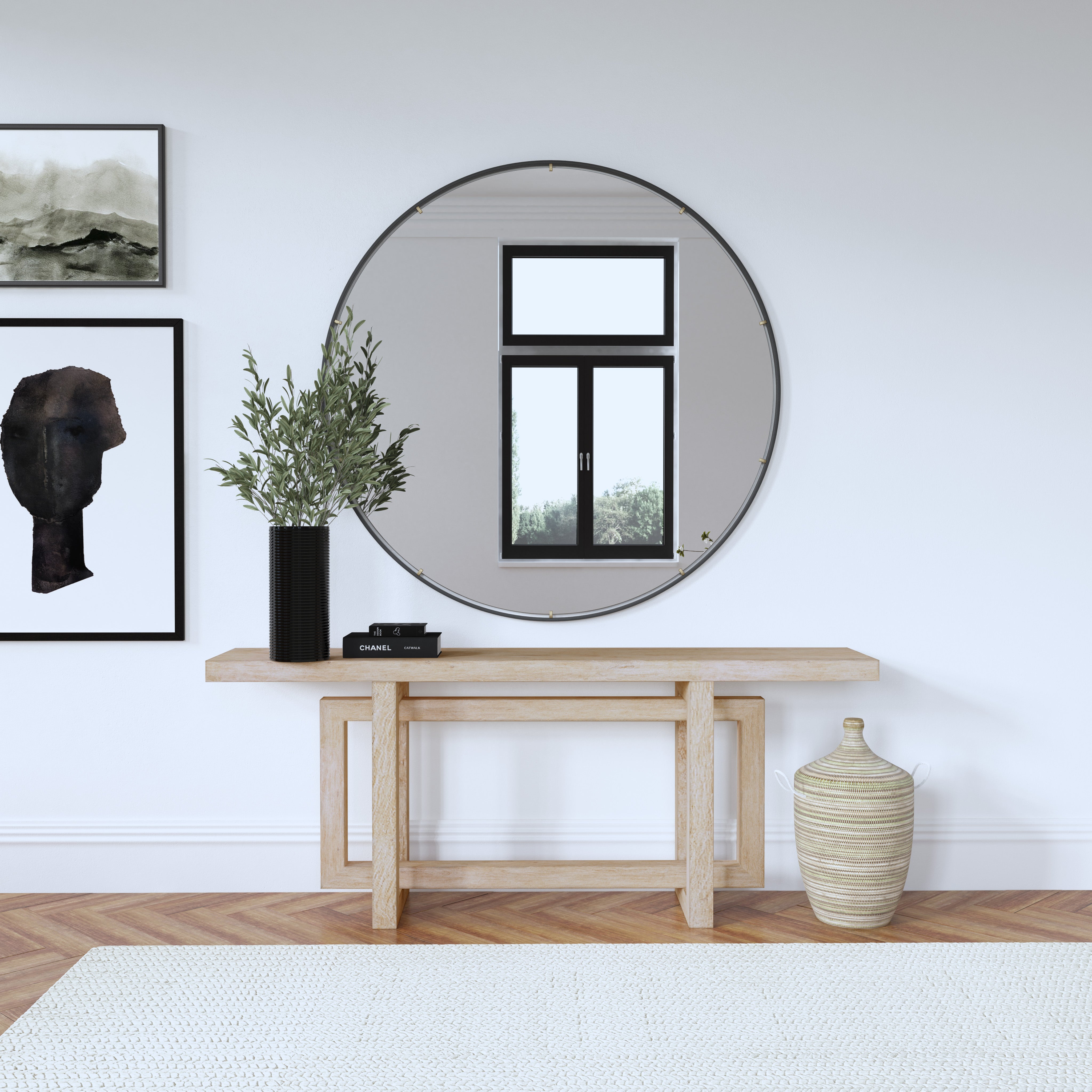 Hooker Furniture Commerce & Market Modern Console in Light Brown
