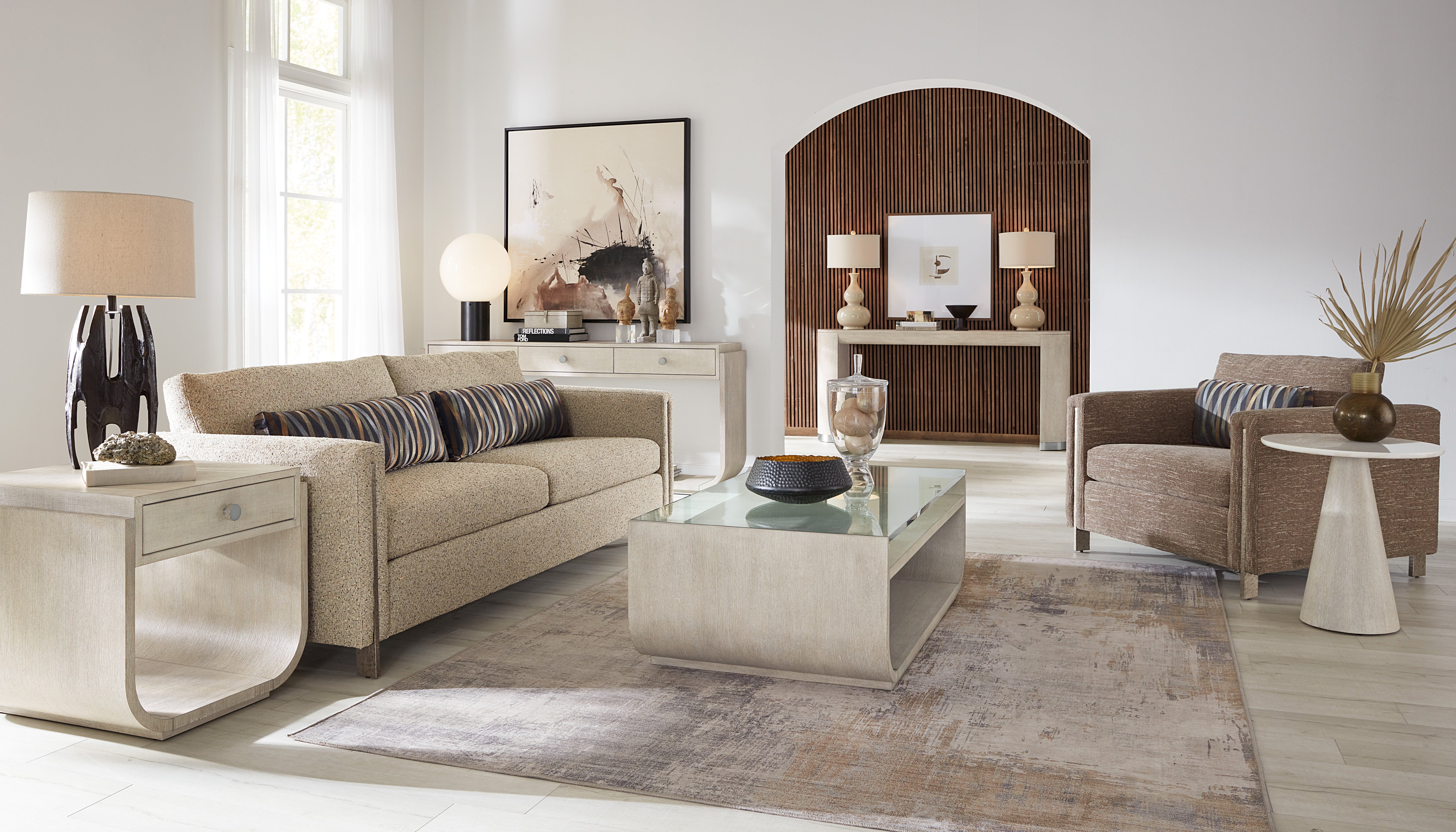 Hooker Furniture Modern Mood Rectangle End Table in Light Brown