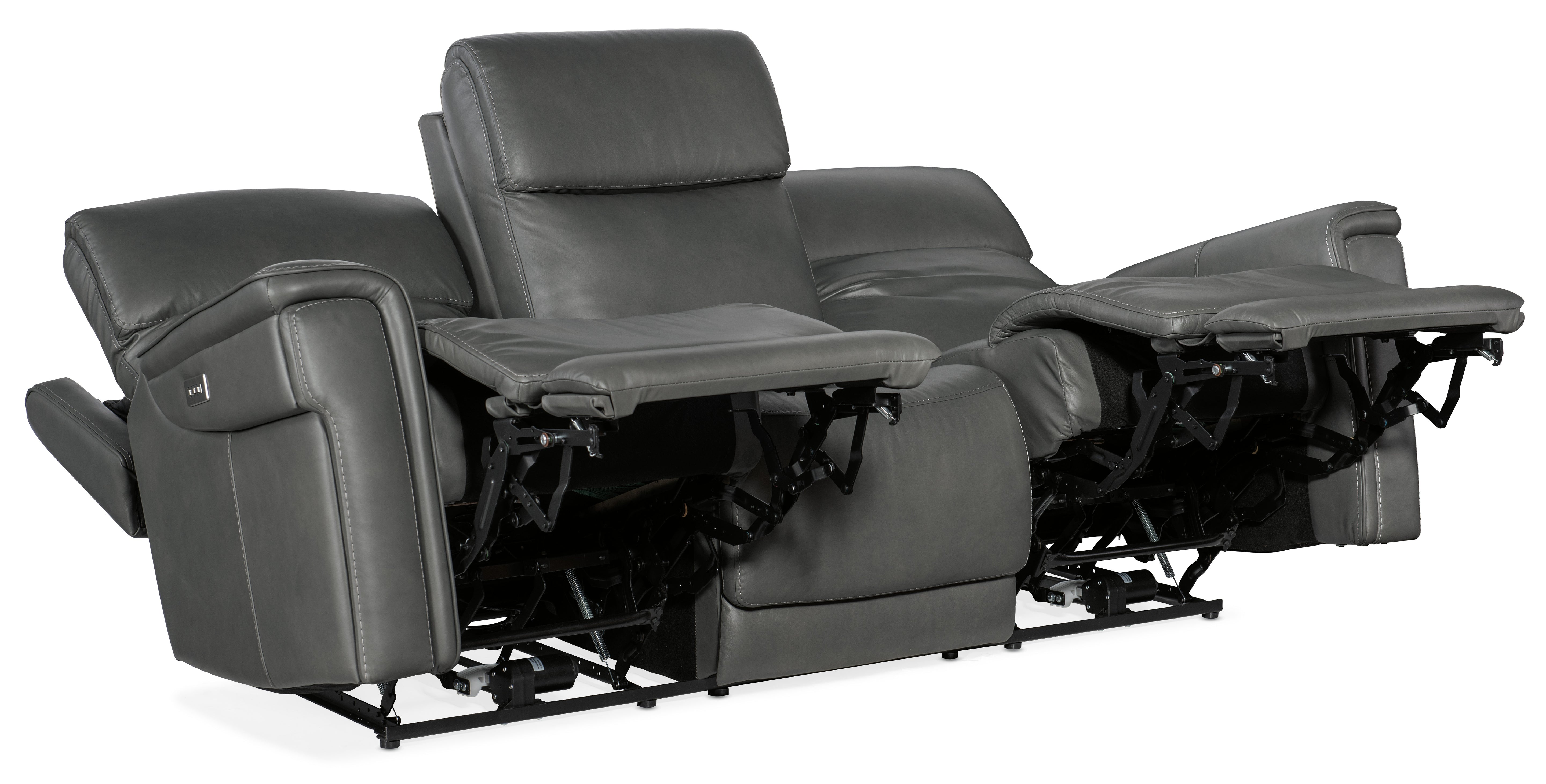 Hooker Furniture Lyra Zero Gravity Power Sofa with Power Headrest and Lumbar in Medium Gray