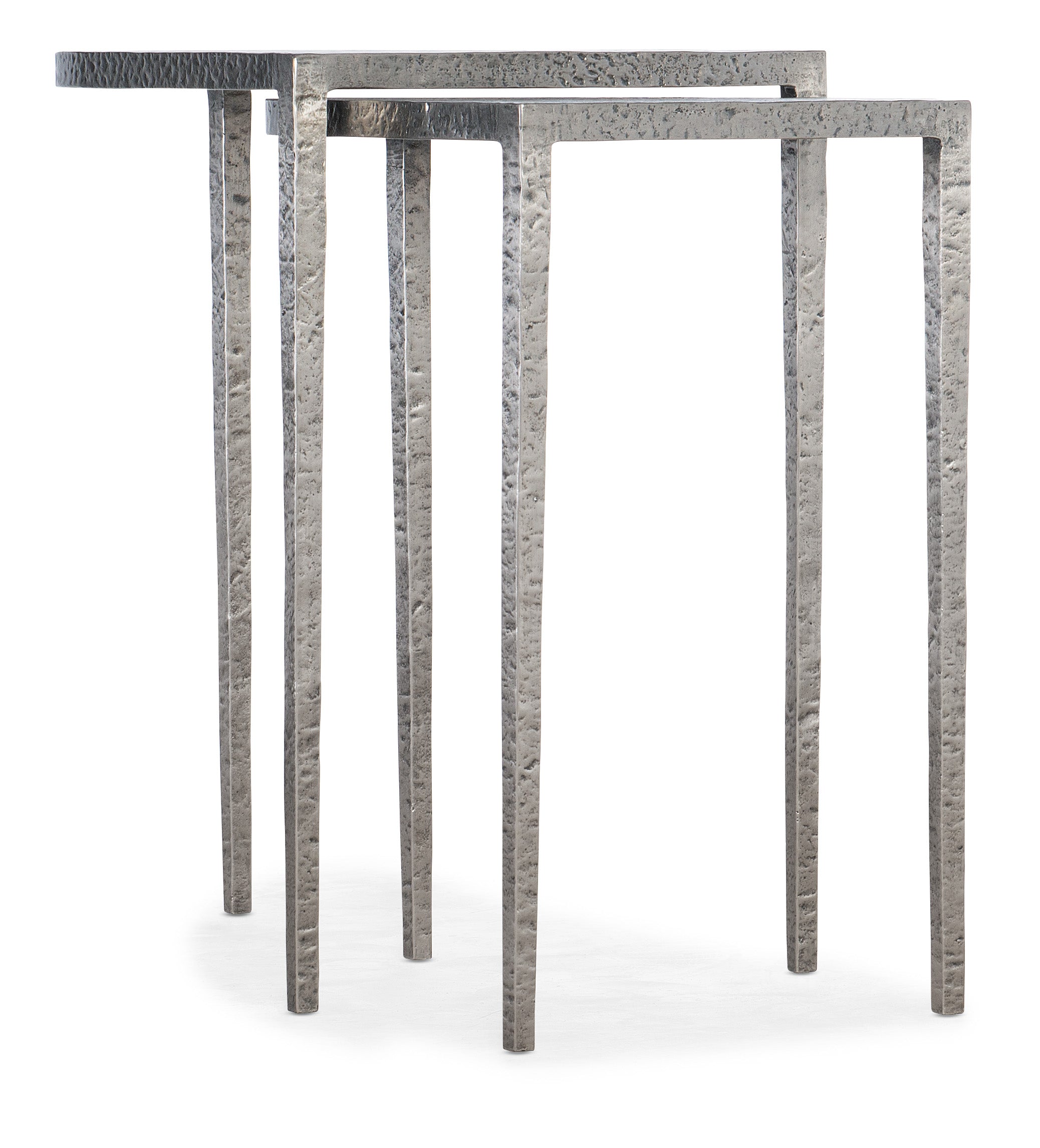 Hooker Furniture Chapman Metal Nesting Tables in Silvers