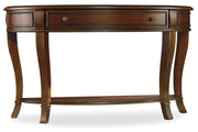 Hooker Furniture Brookhaven Console Table in Medium Brown